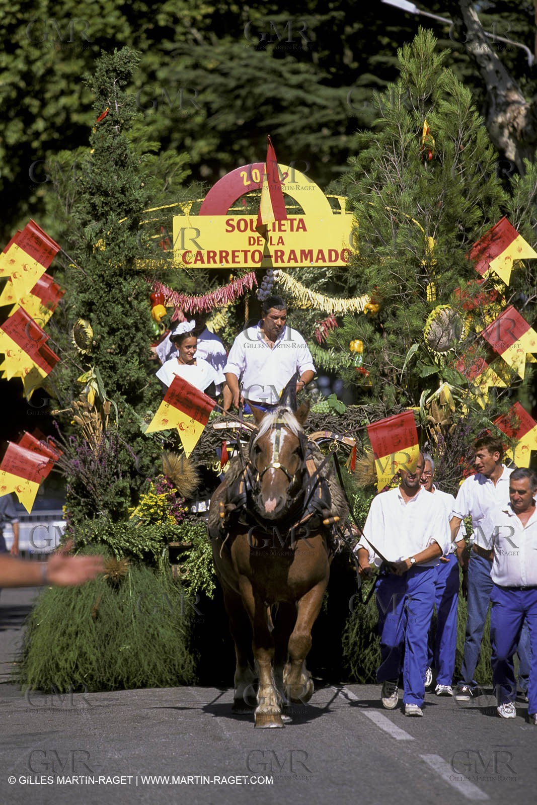 Careto ramado (Flowered chariot) traditional celebration - Saint Rémy de Provence
