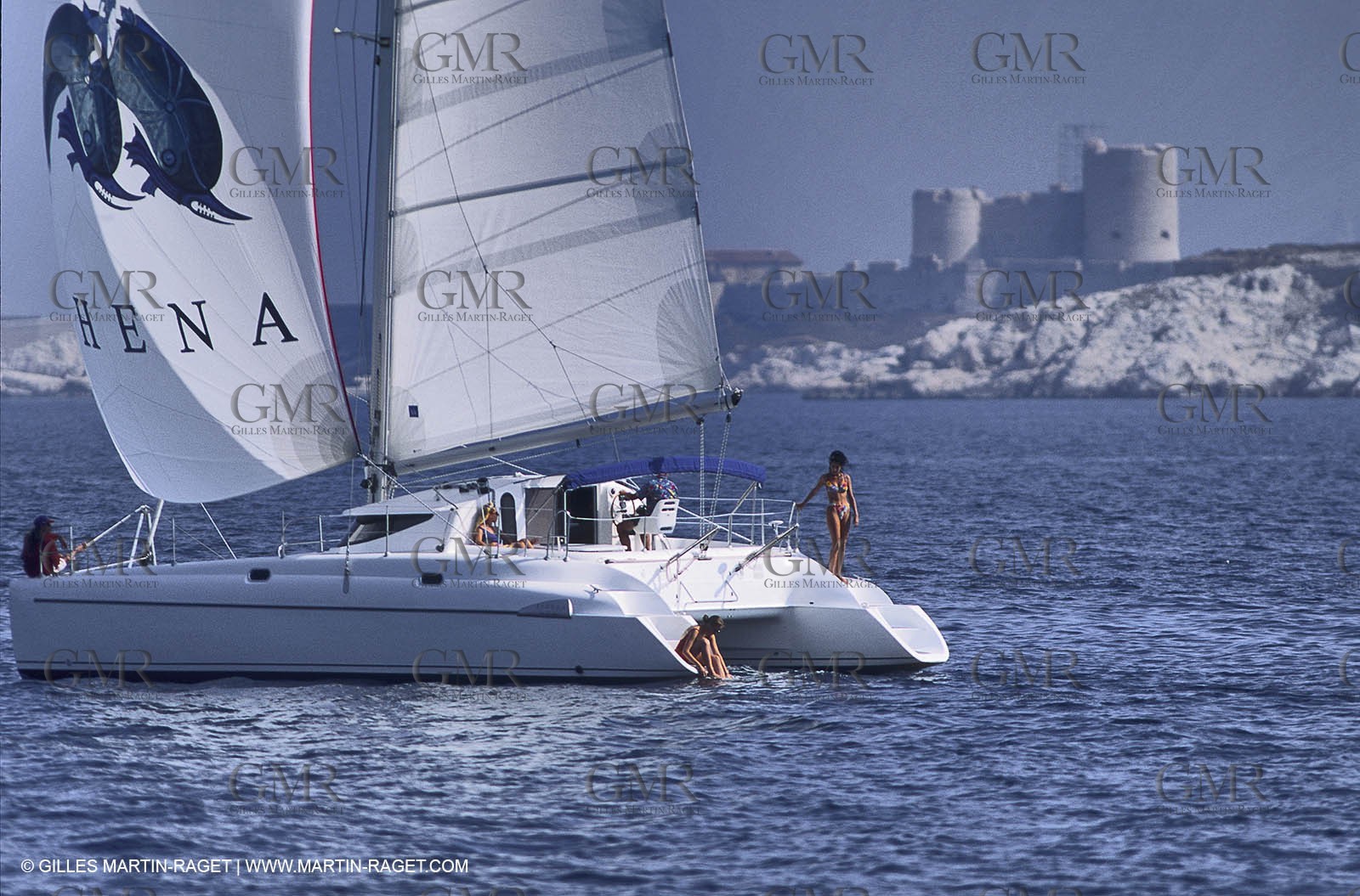 Cruising multihull sailing