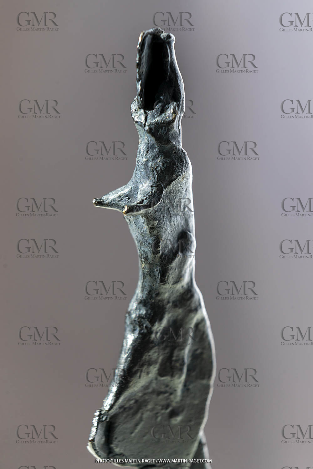 19 02 2020, Marseille (FRA,13), Oeuvre de Germaine Richier, Petit bronze n° 2, 1956, bronze patiné foncé, épreuve exposition, Fondeur : LThinot, Paris, 25 X 14,5 X 14 cm, collection particulière