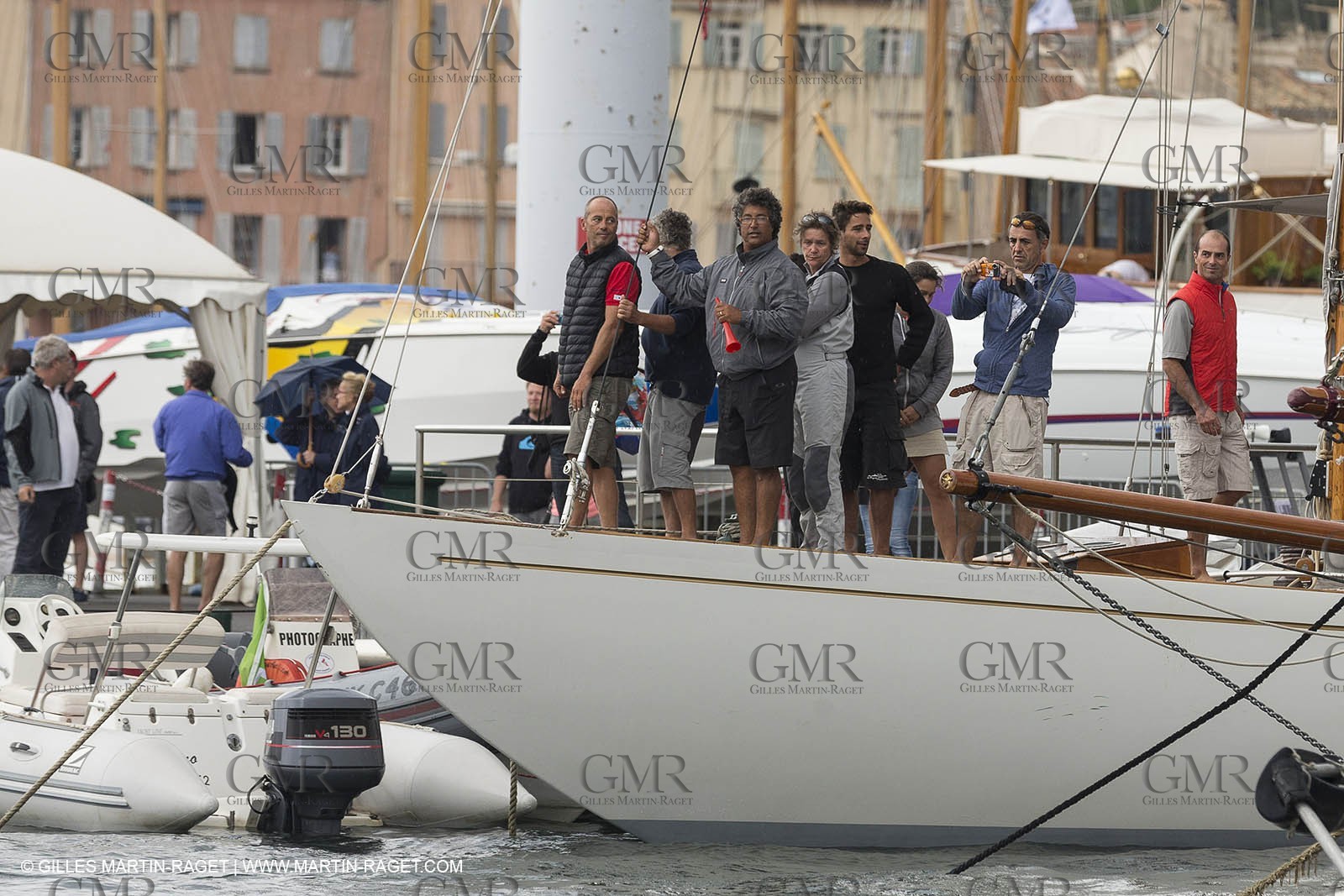 30 09 2014, Saint-Tropez (FRA,83), Voiles de Saint-Tropez 2014, Day 2, hommage à Yves Carcelle, propriétaire de Runa VI