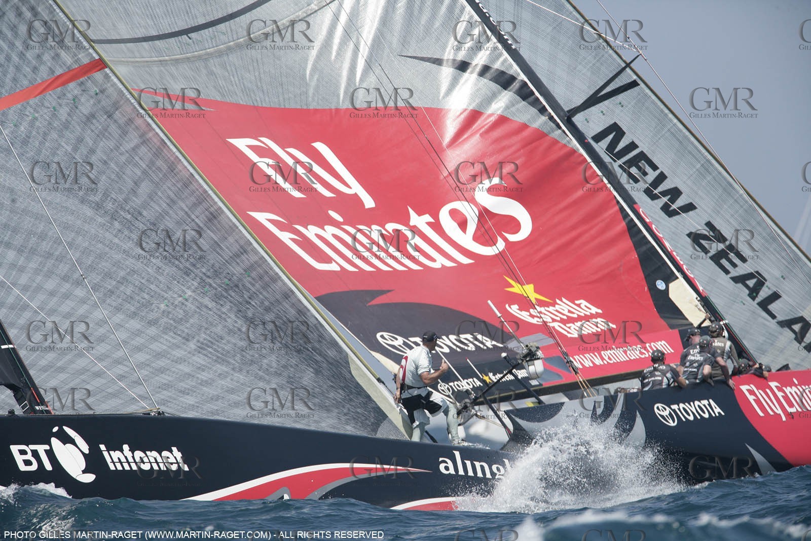 03 07 2007-Valencia (Spain)- 32nd America's Cup - Final Match - Day 8 - Alinghi vs Emirates Team New Zealand