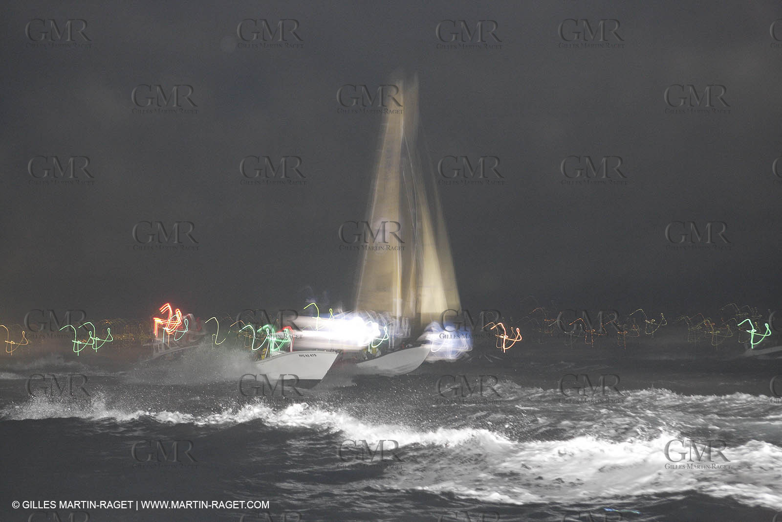 05 11 2006 - Pointe à Pitre Guadelupe (FRA) - Route du Rhum 2006 arrival - overall winner Lionel Lemonchois (Gitana 11)