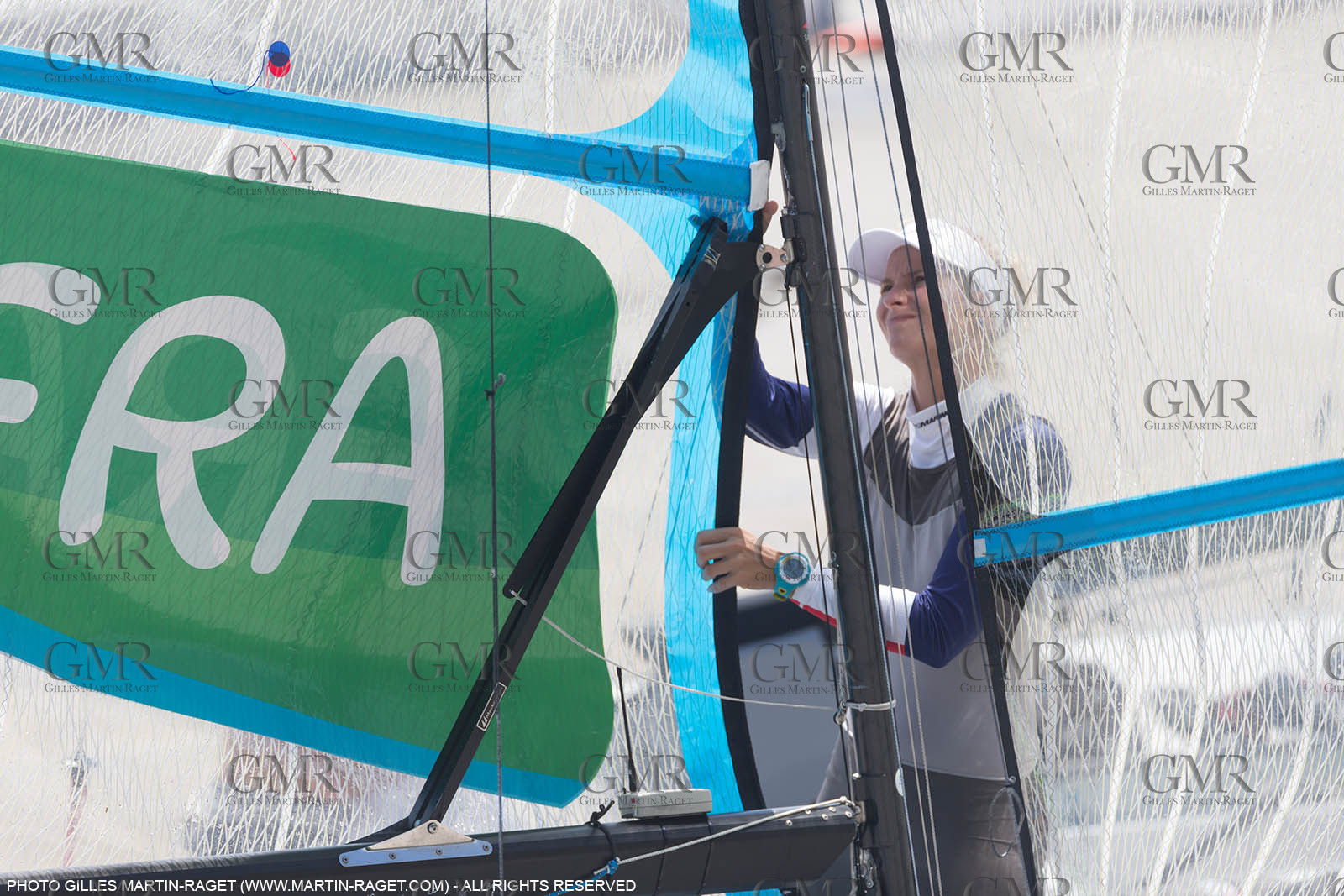 16 08 2016, Rio de Janeiro (BRA), 2016 Olympic Games, Sailing, Sarah Steyaert, Aude Compan