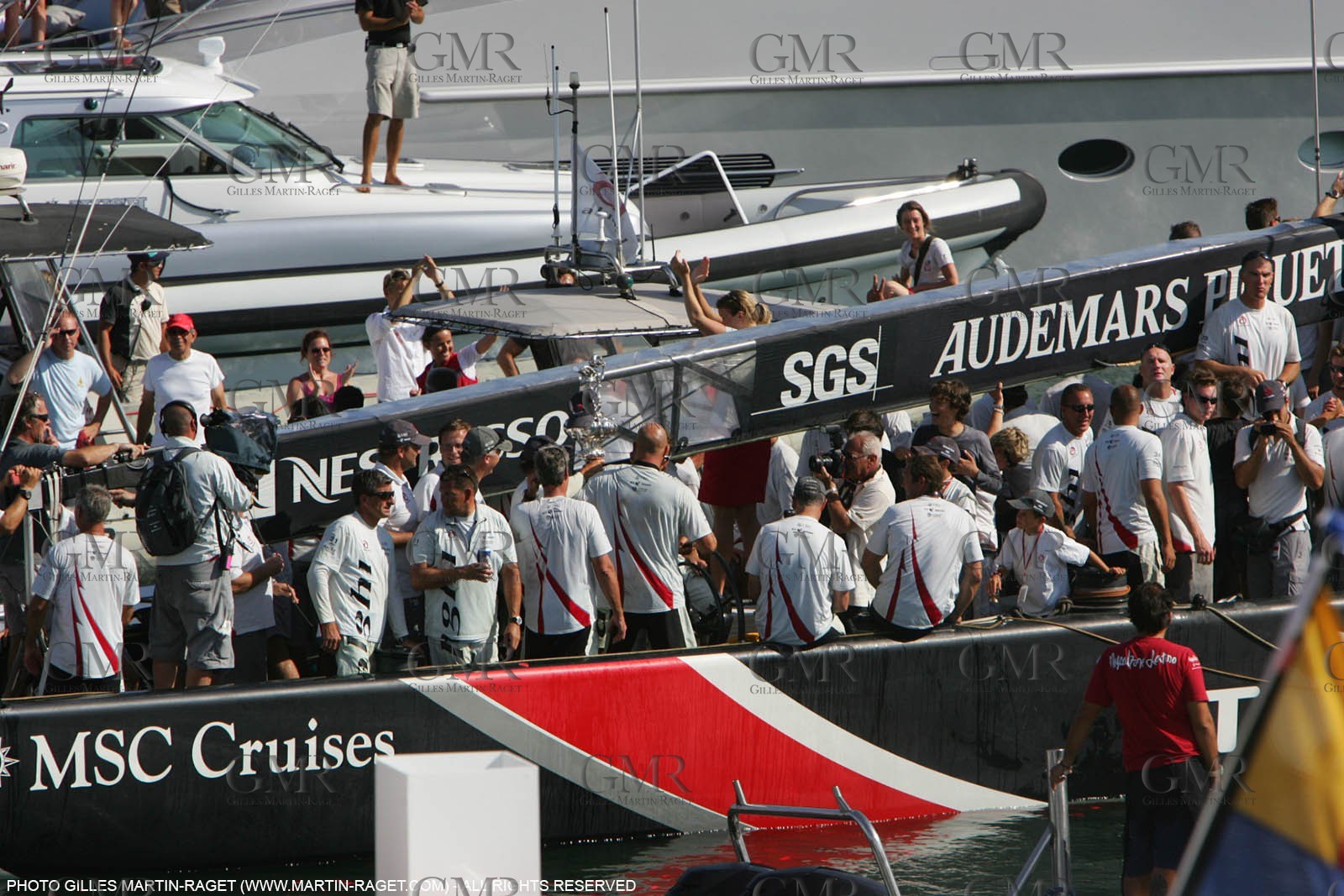 03 07 2007-Valencia (Spain)- 32nd America's Cup - Final Match - Day 8 - Alinghi vs Emirates Team New Zealand