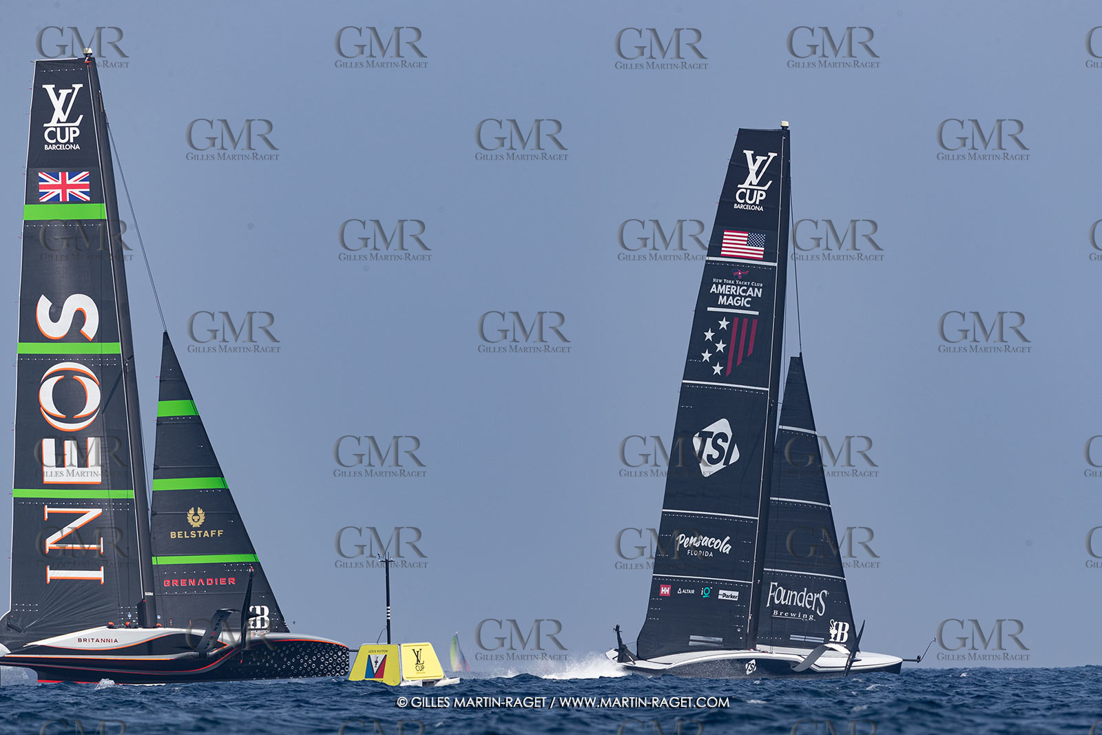 22 08 2024, Barcelona (ESP), Louis Vuitton 37th America's Cup, Louis Vuitton Preliminary Regatta, Race Day 1