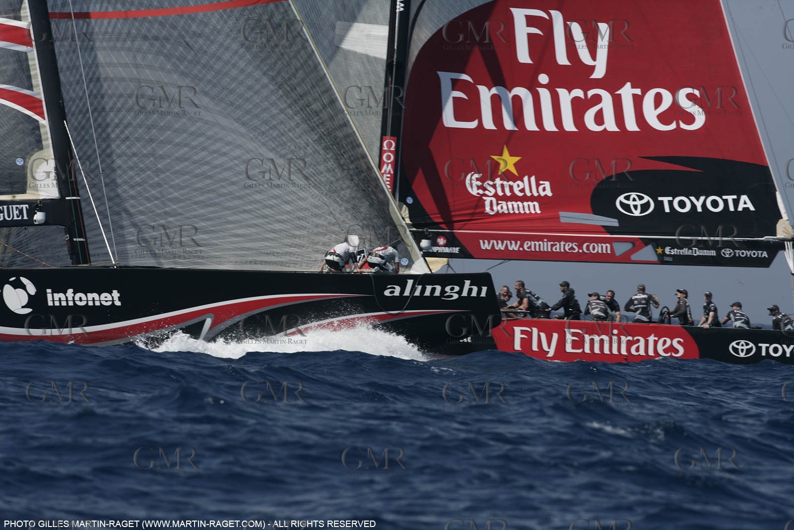 03 07 2007-Valencia (Spain)- 32nd America's Cup - Final Match - Day 8 - Alinghi vs Emirates Team New Zealand