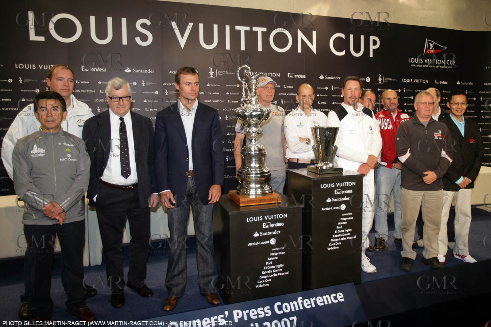 15 03 2007-Valencia (Spain)- 32nd America's Cup - Louis Vuitton Cup - RR1 - Heads of syndicate press conference