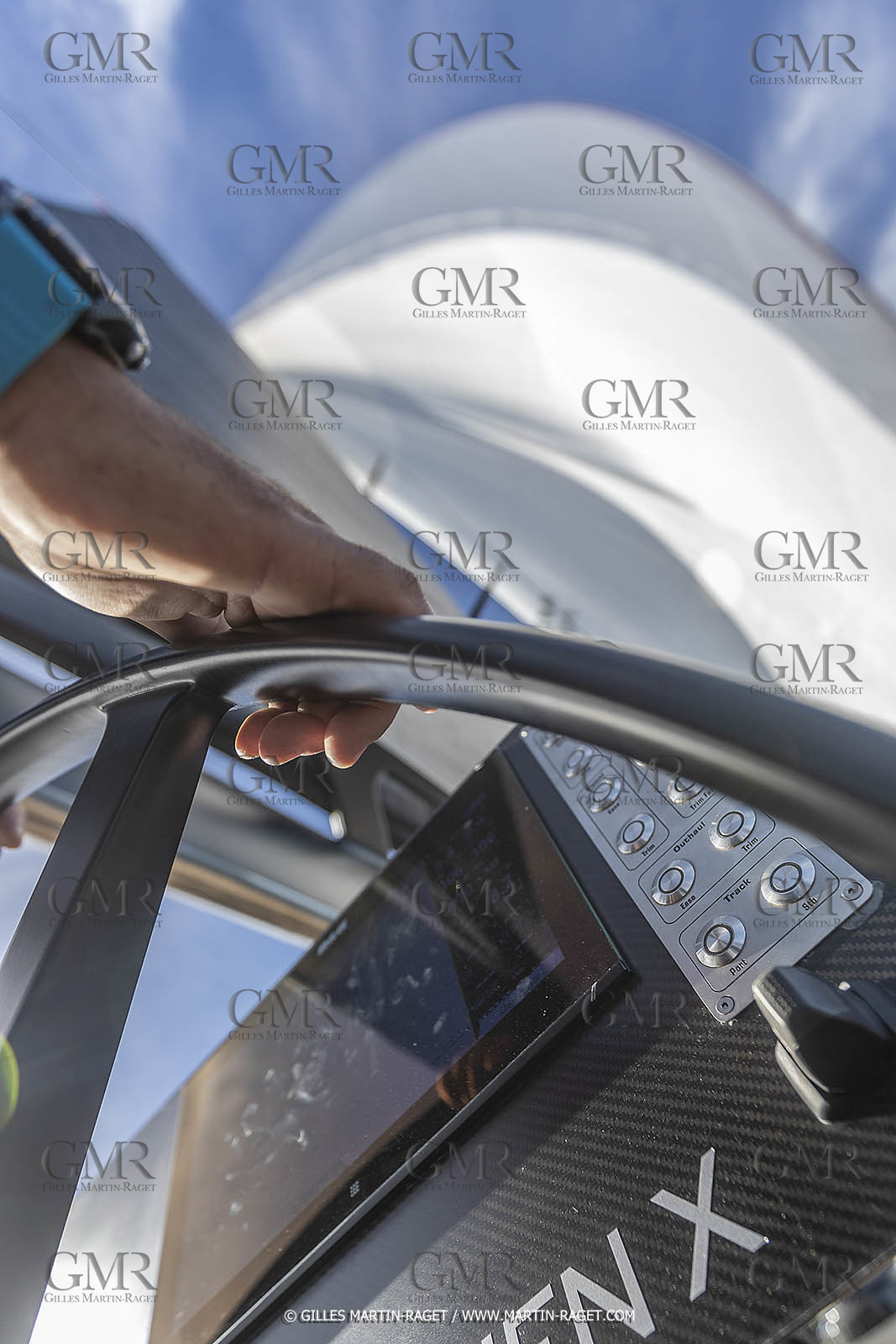 03 10 2022, Saint-Tropez (FRA,83), Voiles de Saint-Tropez 2022,  entraînement des maxis, A bord de Sipirit of Malouen X