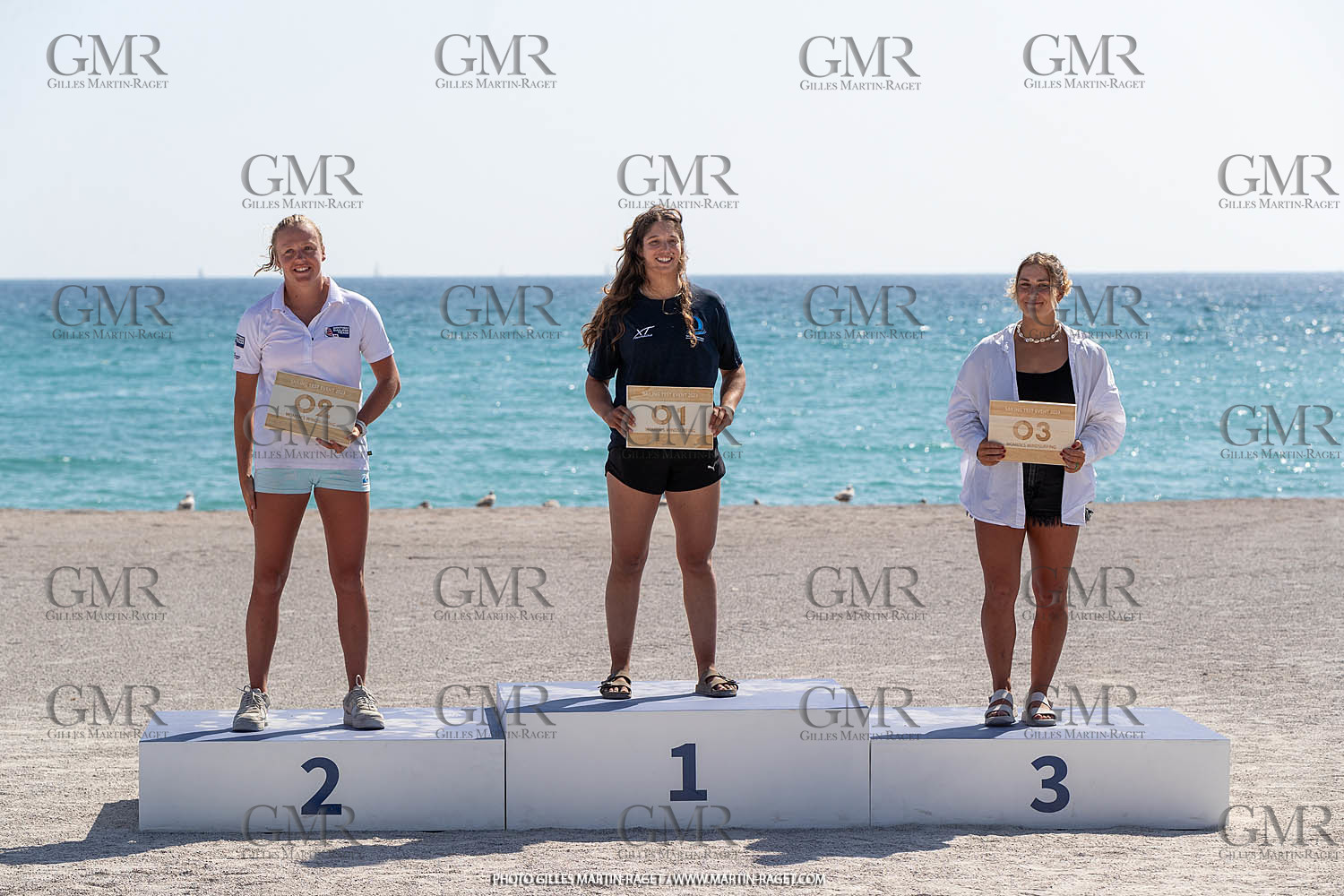 16 07 2023, Marseille, (FRA), Paris 2024 Olympic Games 2024 Sailing Test Event, Day 8, Medal race IQ Foil Women