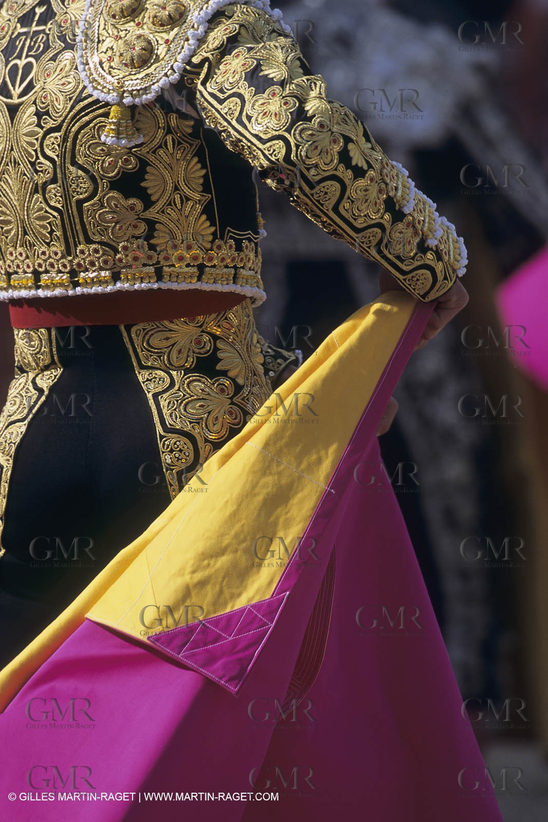 France, Provence, Traditions, Tauromachie, bull fights, détail costumes, habit de lumière