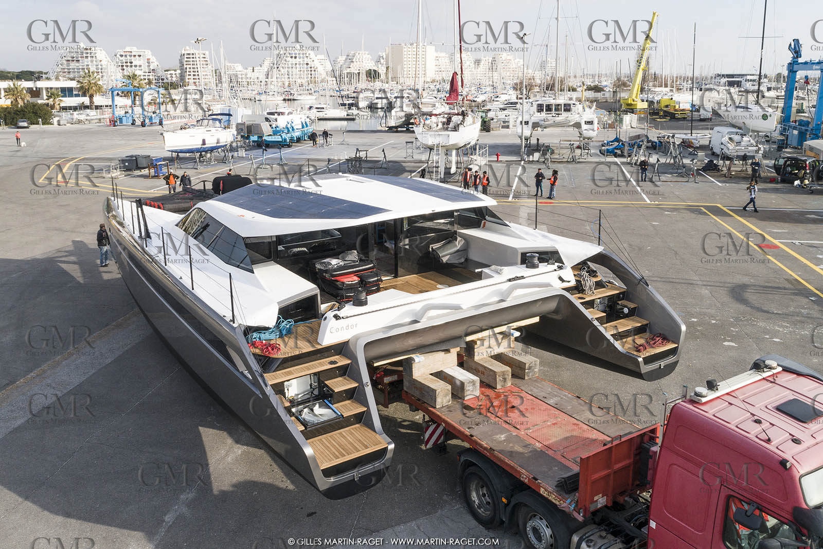 17 01 2018, La Grande Motte (FRA), Gunboat 68  1 launch