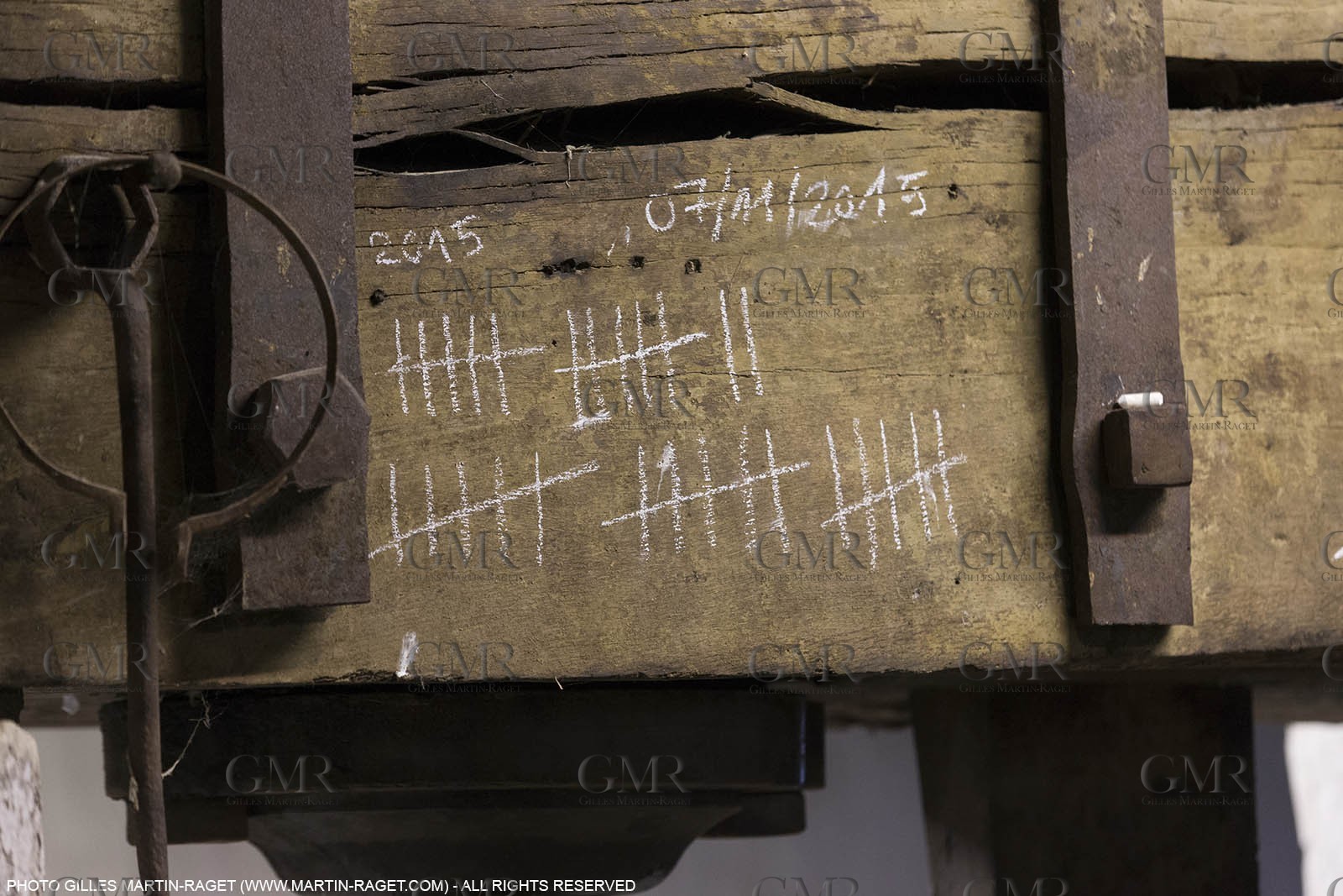 14 11 2015, Saint-Etienne du Grès (FRA,13), traditional making of olive oil at La Croix mill