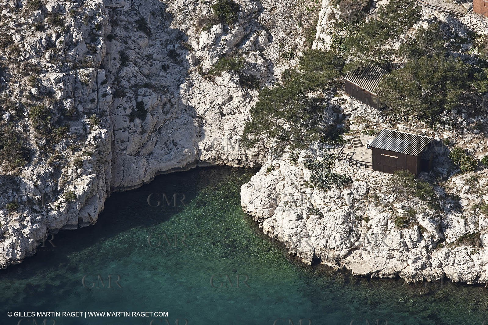 11 03 2009 - Marseille (FRA, 13) - Les Calanques- Calanque de Morgiou as seen from Crêt St Michel belvedere