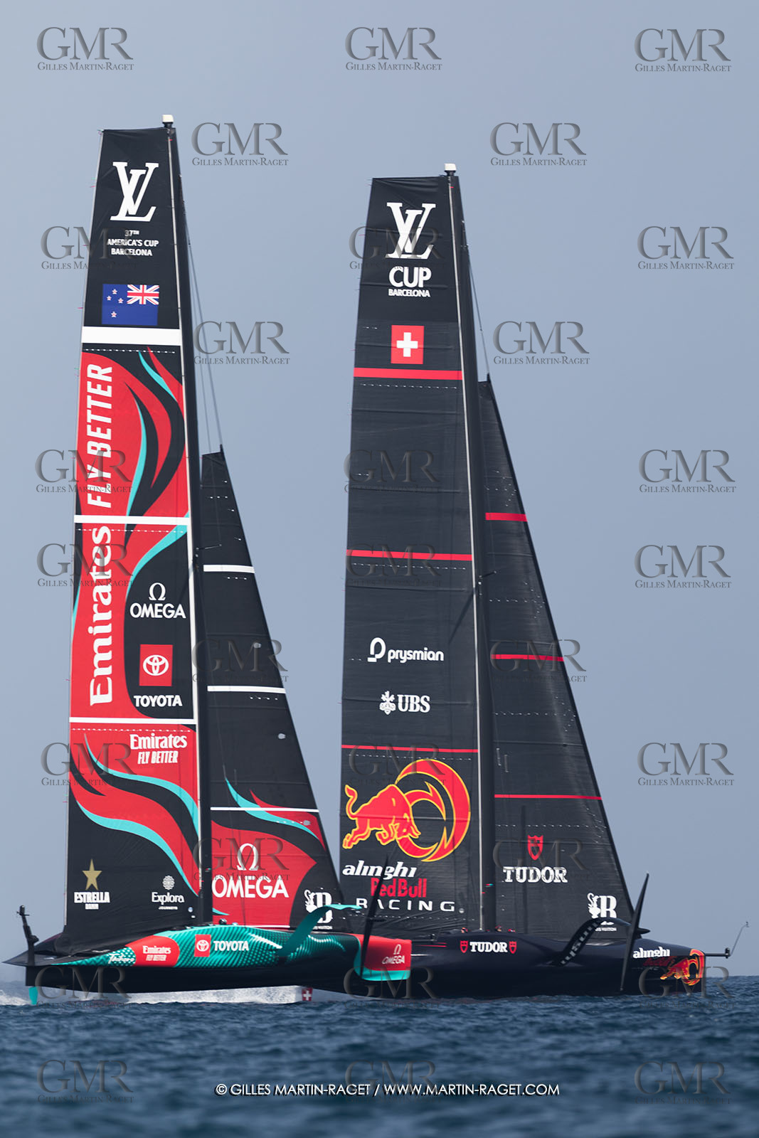 24 08 2024, Barcelona (ESP), Louis Vuitton 37th America's Cup, Louis Vuitton Prelilinary Regatta, Race Day 3