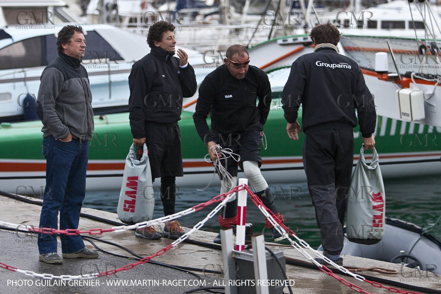 05 14 09 - Marseilles - Mediterranean Record - Groupama 3 - Franck Cammas - G Class - Start from Marseilles to Carthage (Tunisia)
