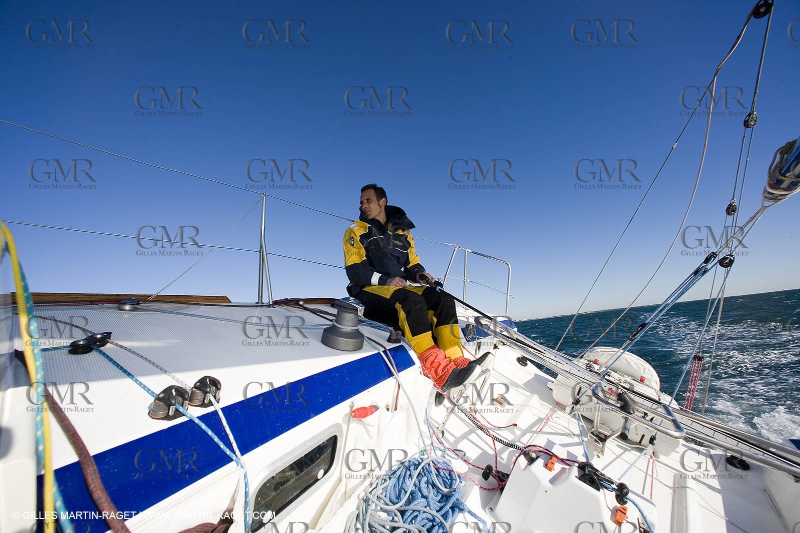 15 02 2007 - La Grande Motte (FRA) - Onedesign Figaro II - Thierry Duprey du Vorsent (Domaine de Monts d'Arbois)