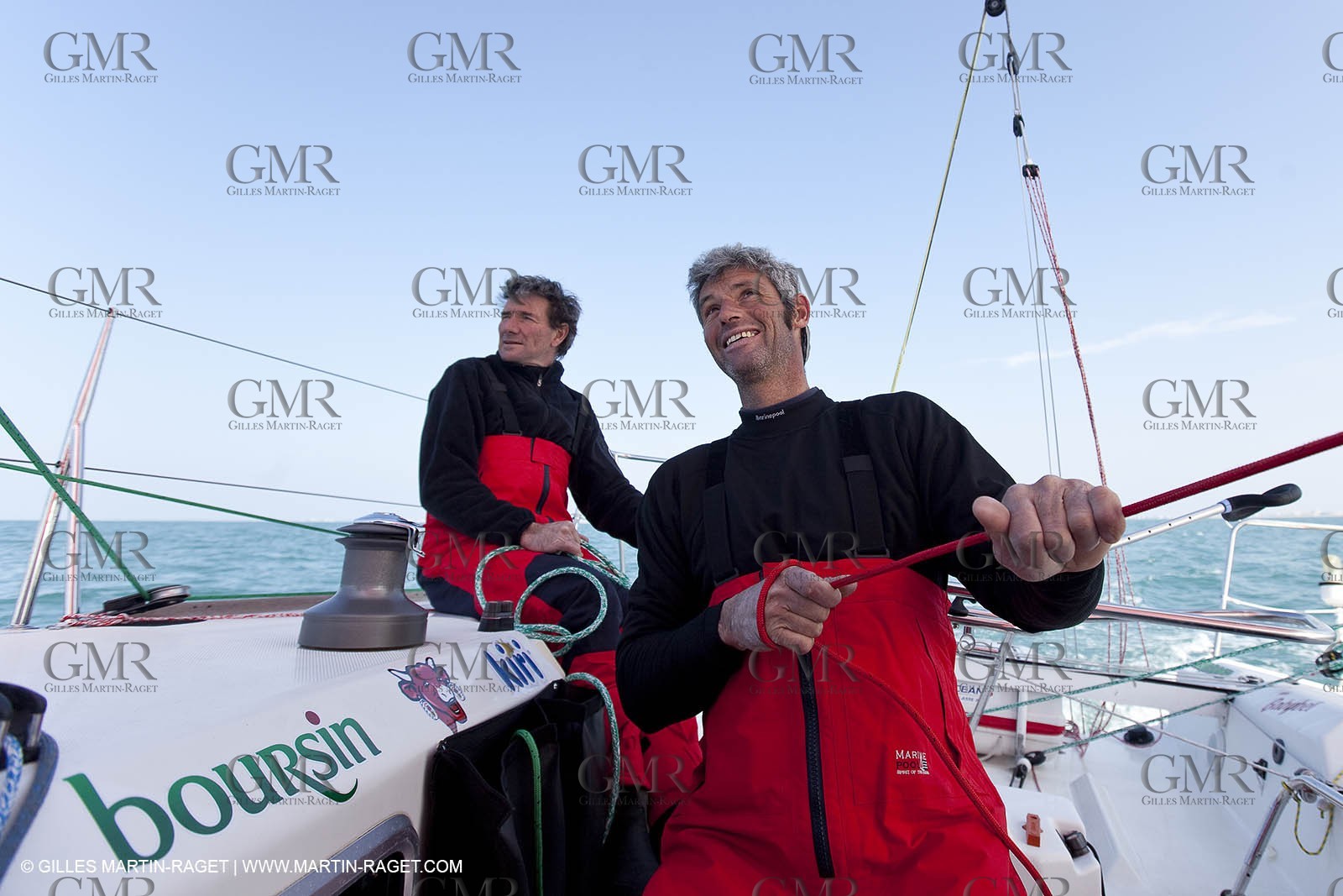 13 03 2010 -  La Grande Motte   Port Camargue (FRA) - Groupe Bel - Kito de Pavant   Sebastien Audigane training for Transat AG2R