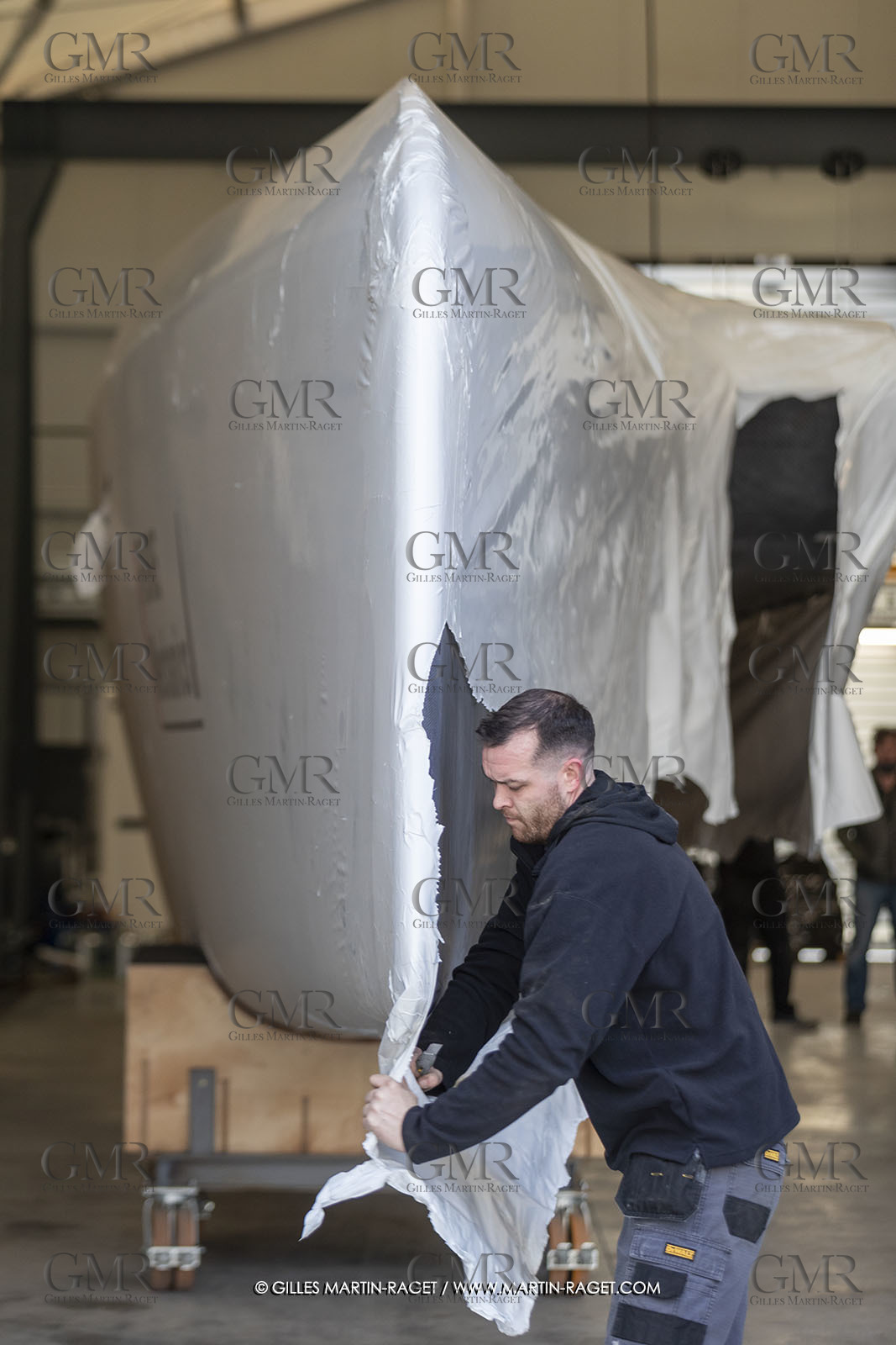 15 02 2022, La Grande Motte (FRA), Gunboat 80  1 hulls delivery