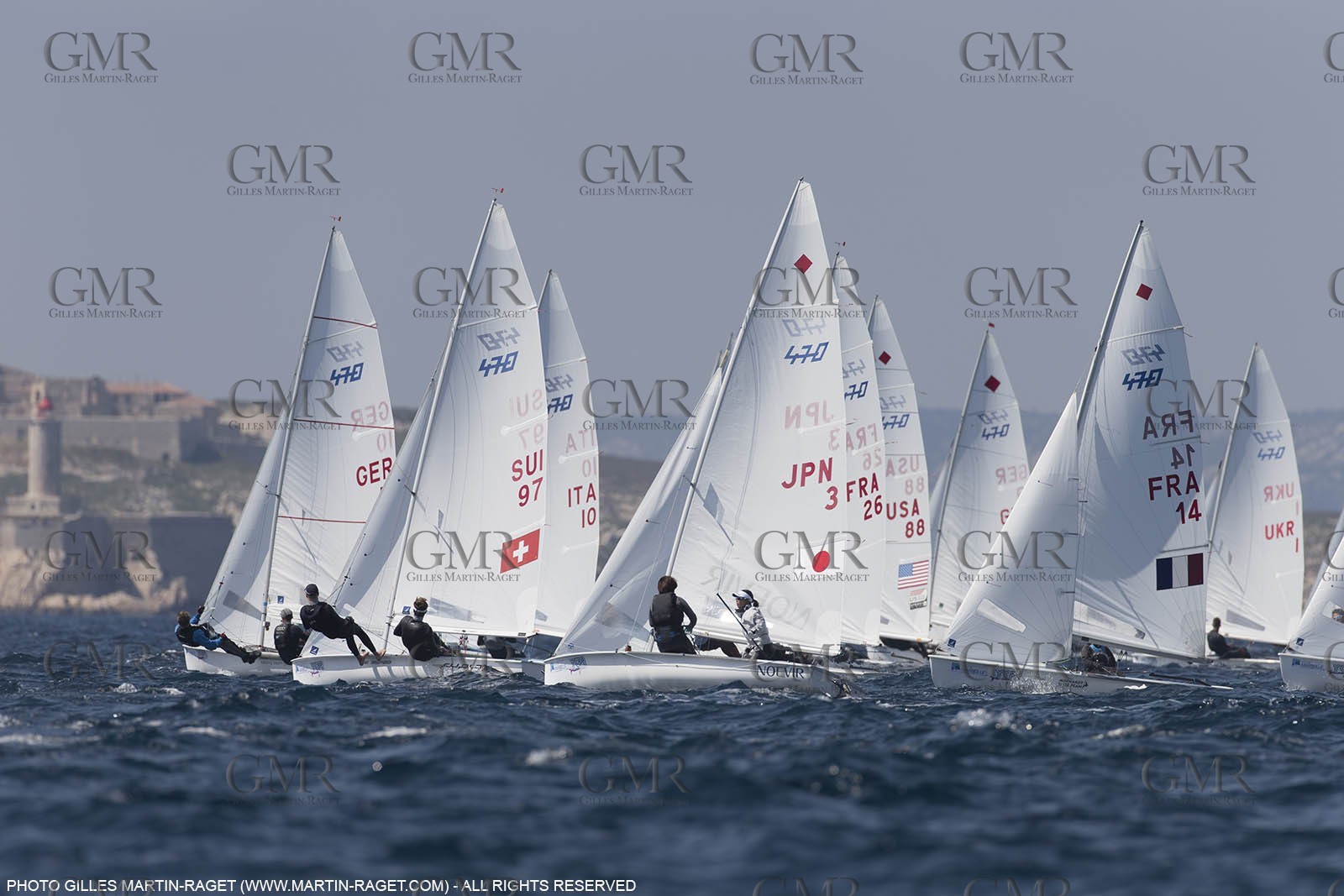 12 04 2015, Marseille (FRA), Yachting Club de la Pointe Rouge - Coupe Internationale de Printemps des 470, Final Day