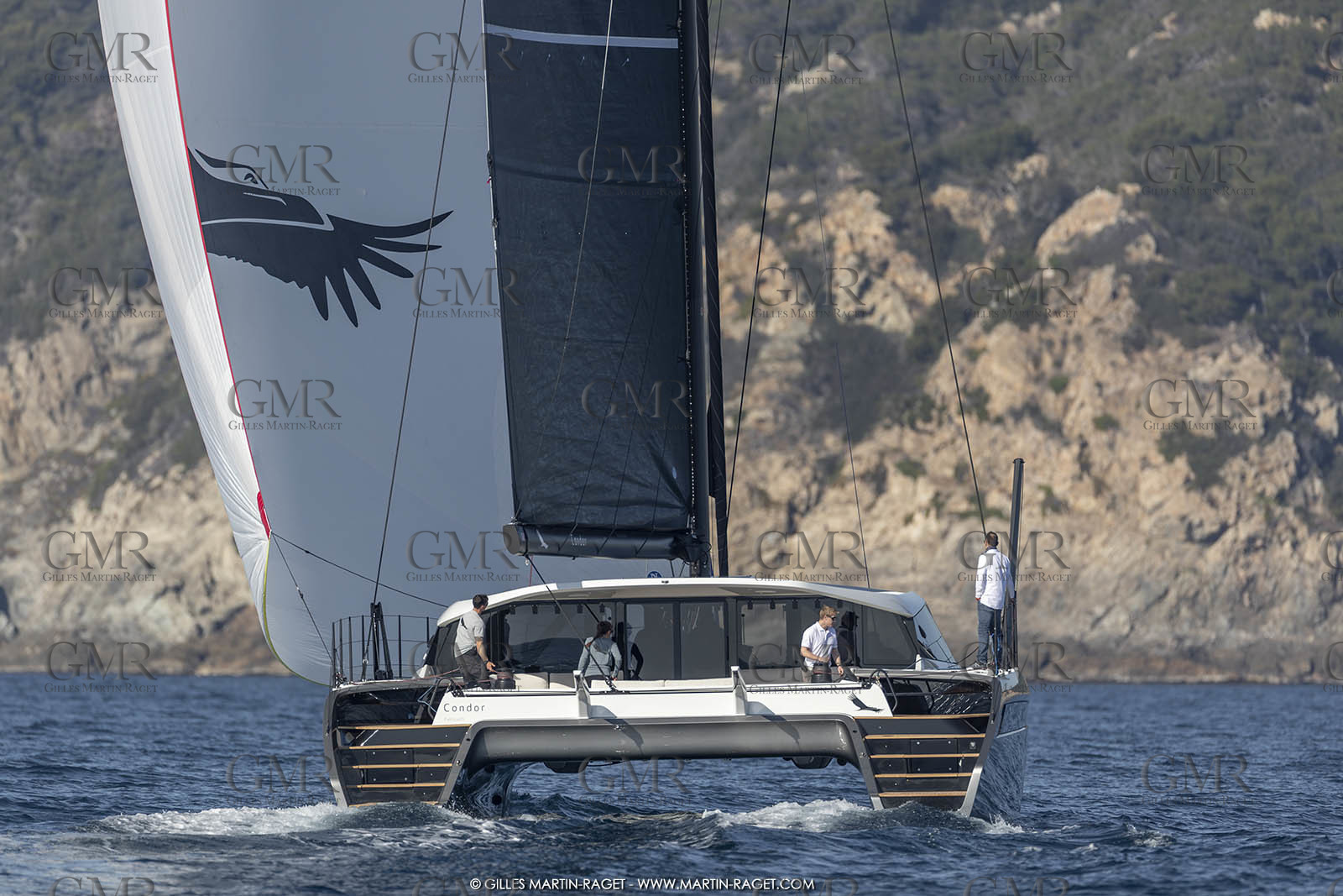 16 02 2019, Porquerolles (FRA,83), Gunboat 68 sail testing  3