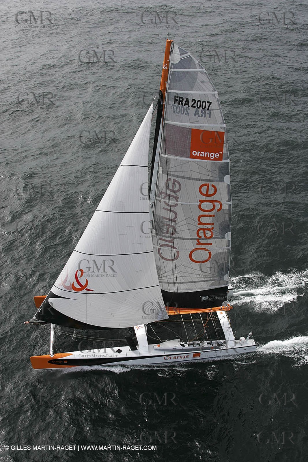 2004 Atlantic record attempt - Orange II at Land's End