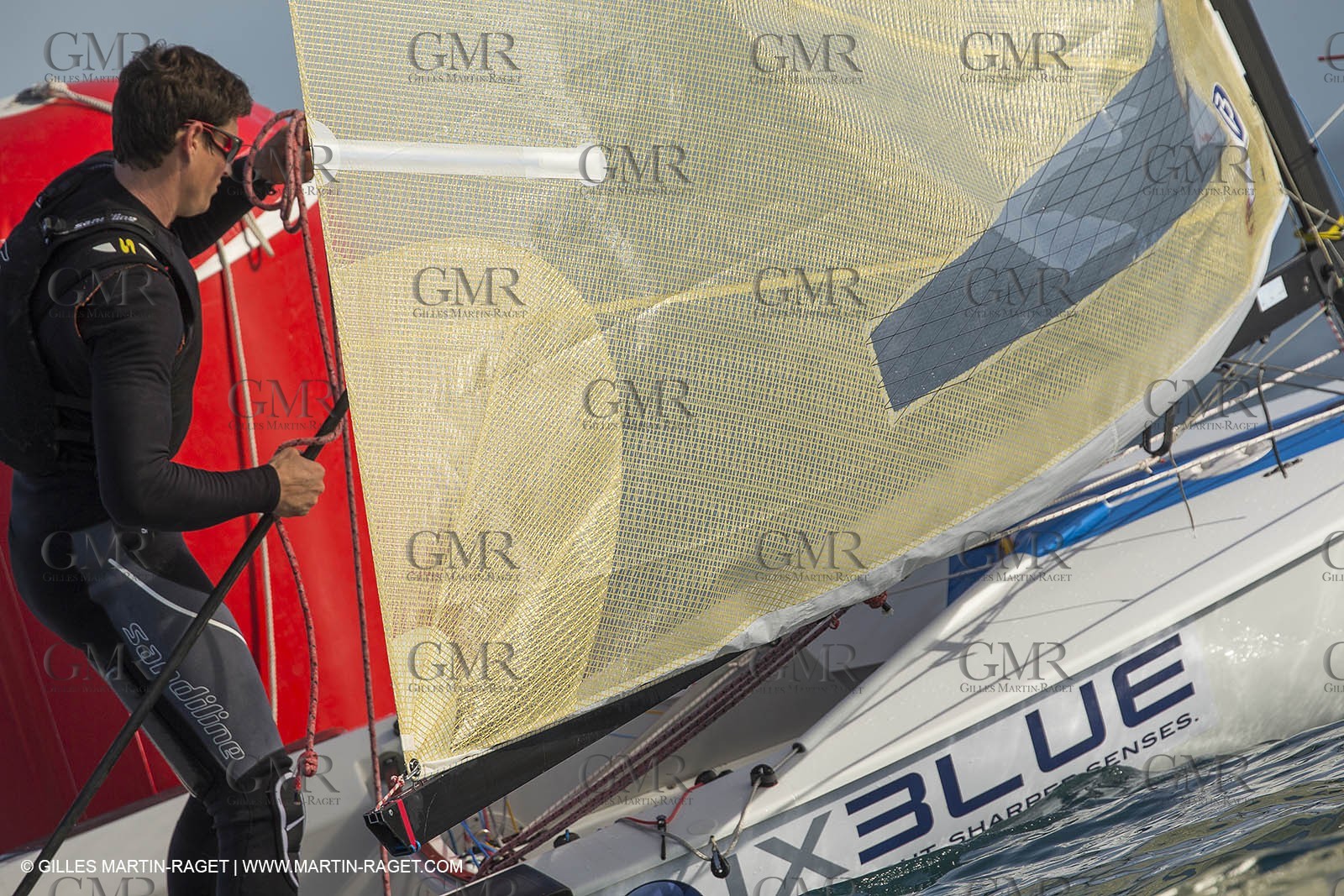 14 02 2014,  Cannes (FRA,06), FINN Cannes International Sailing week - Johnatan Lobert (FRA)