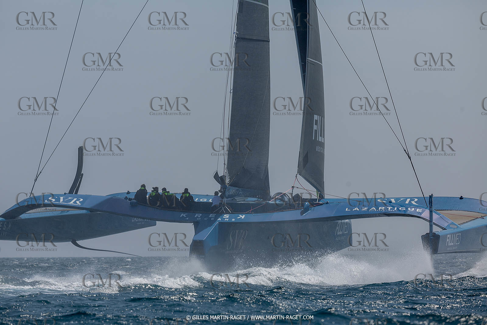 18 05 2022, Marseille (FRA), APremière navigation du trimaran Ultim SVR LAZARTIGUE à Marseille