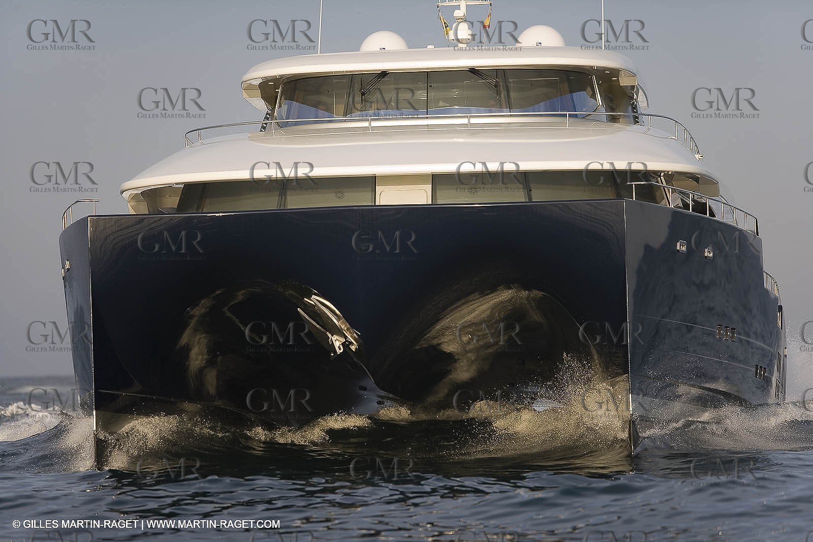 11 06 2007 - Valencia (Spain) - Super Yacht Catamaran Bradley, Gilles Vaton design built by H2X in la Ciotat (France)