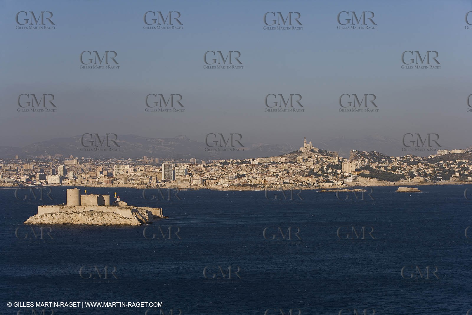 Marseilles seen from the Frioul islands
