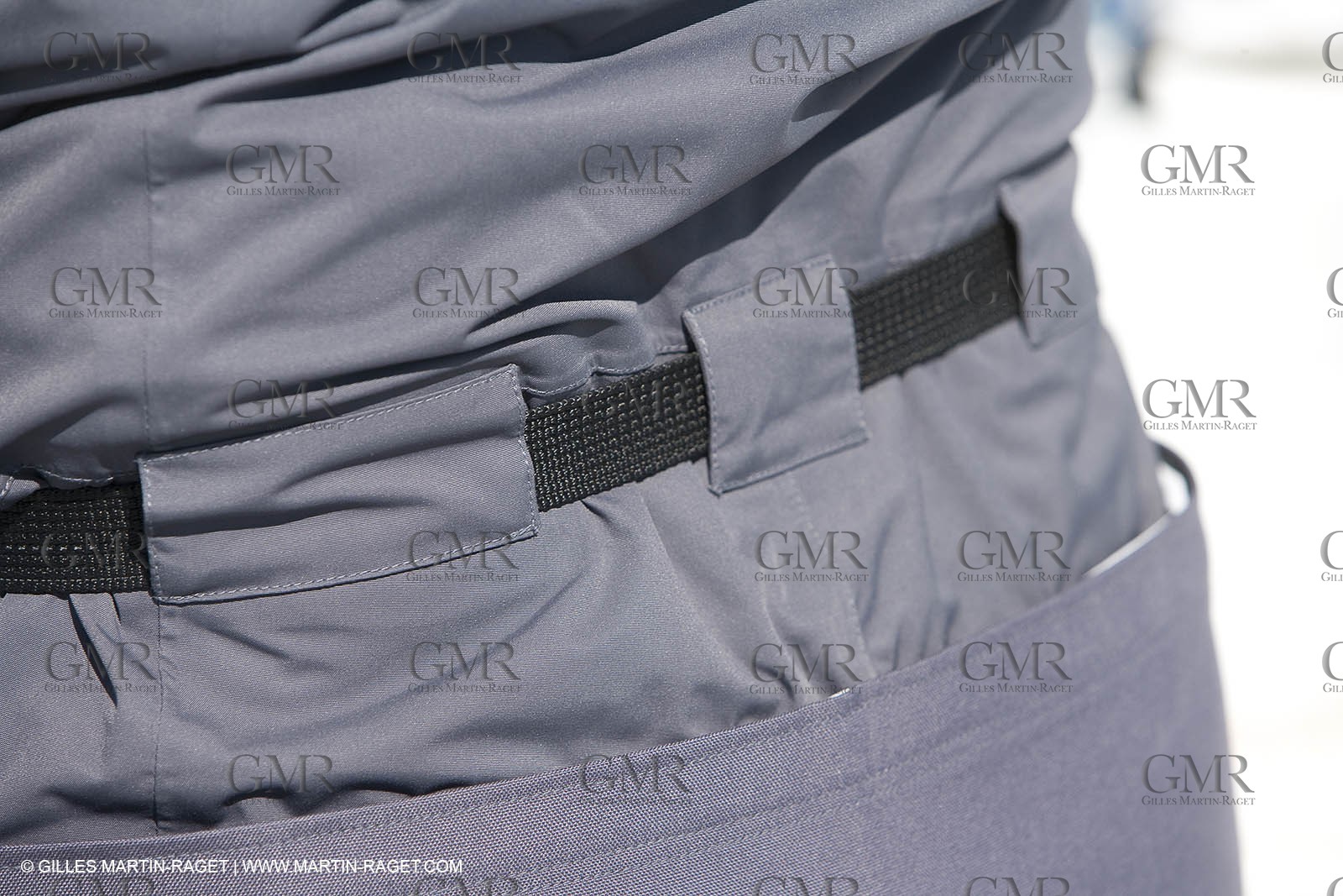 28 09 2007 - Marseille (FRA, 13) - Gamme vêtements de mer Aigle portée en.action par les navigateurs Marc Emig et Luce Molinier