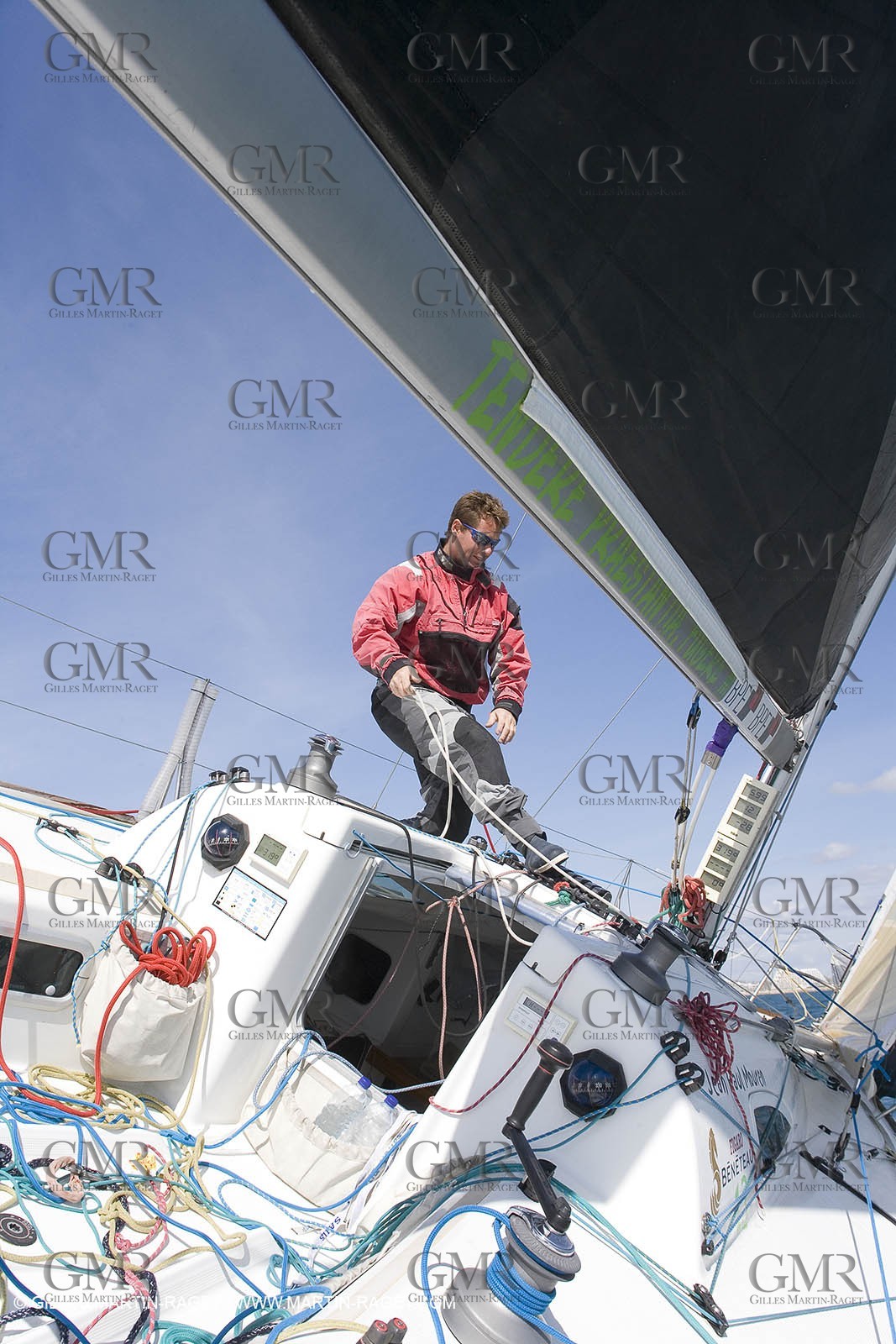 27 03 08- La Grande Motte- (FRA,34) Transat AG2R 2008- Jean-Paul Mouren- Laurent Pellecuer