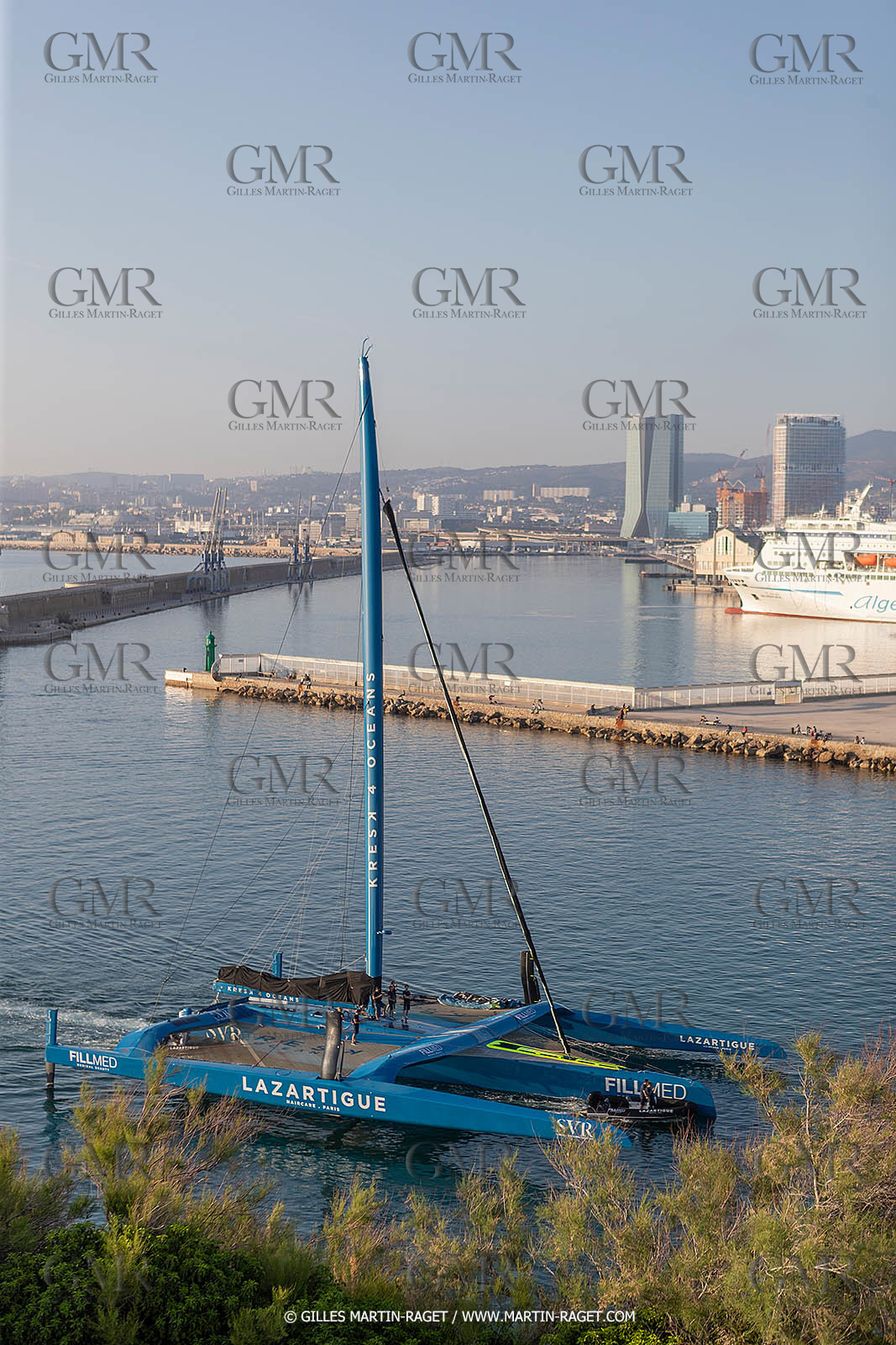 17 05 2022, Marseille (FRA), Arrivée du trimaran Ultim SVR LAZARTIGUE à Marseille