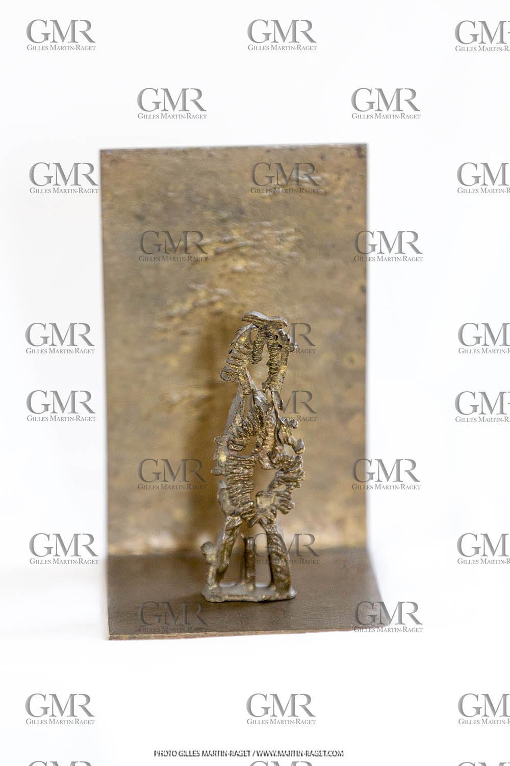 06 03 2016, Saint Etienne du Grès (FRA,13), Oeuvre de Germaine Richier, Seiche n° 27 sur équerre, 1955-56