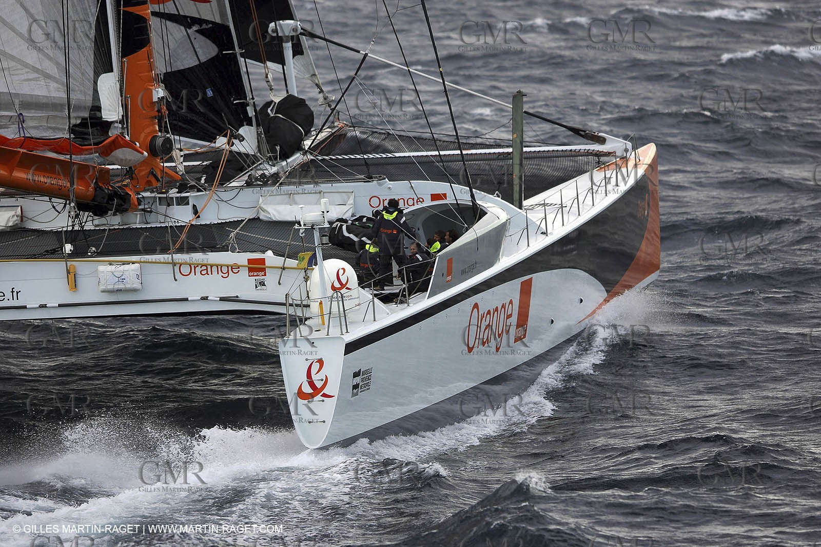 Orange II - Record Mediterranée 2004 - Départ devant Marseille