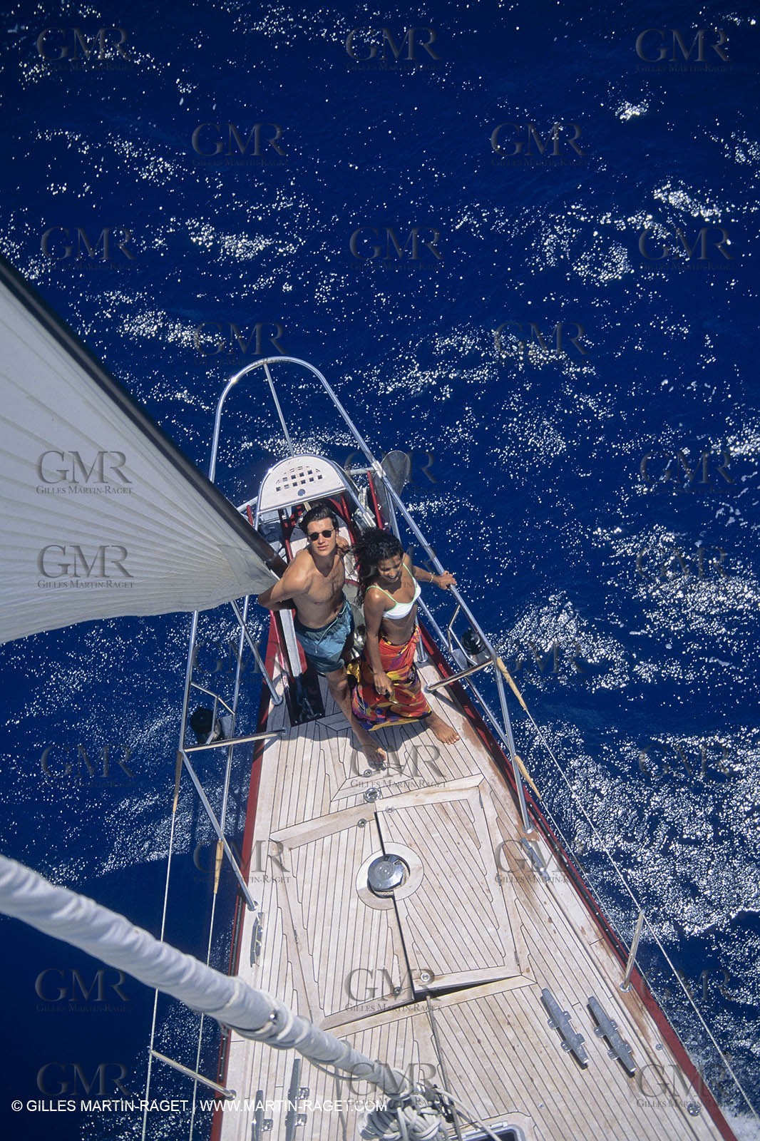 Voile, croisière, personnages, couples