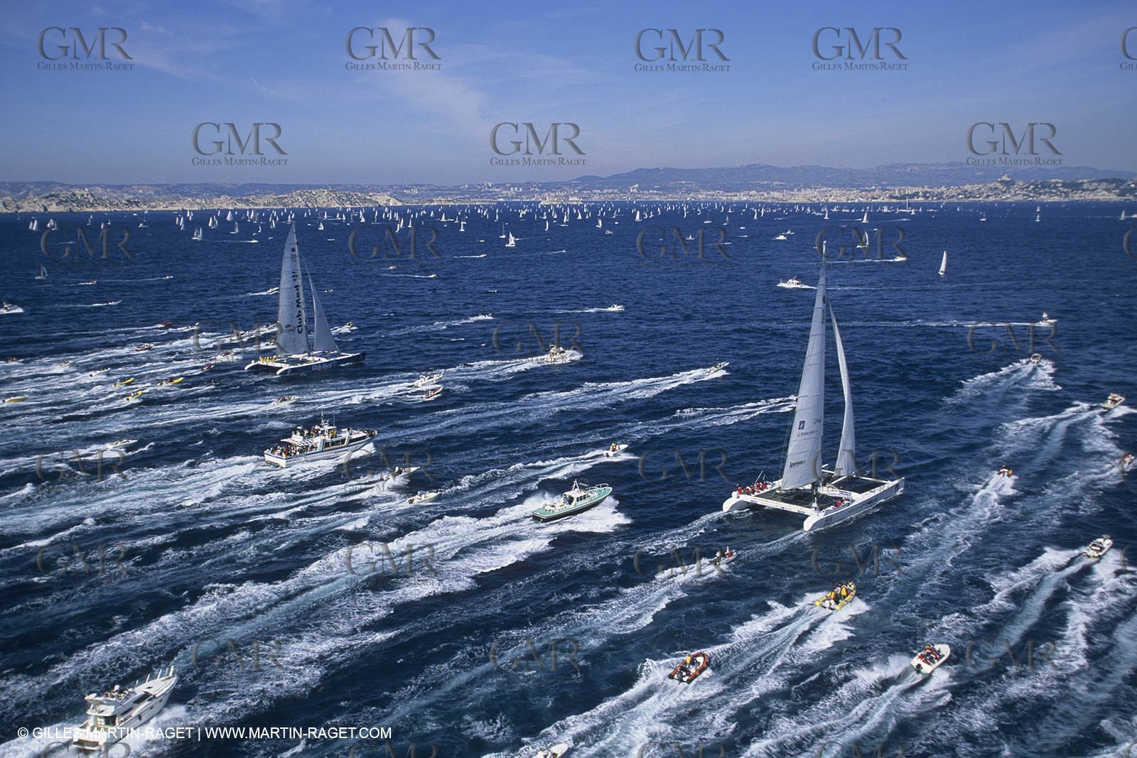 Sailing, OffshoreRacing,maxi Multihulls,  The Race, parade