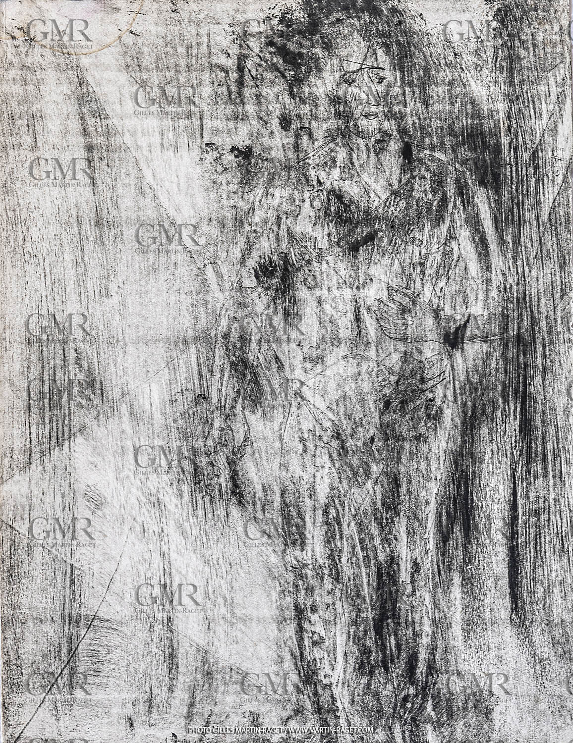 12 07 2020, St Rémy de Provence (FRA, 13) Oeuvre Germaine Richier, gravure