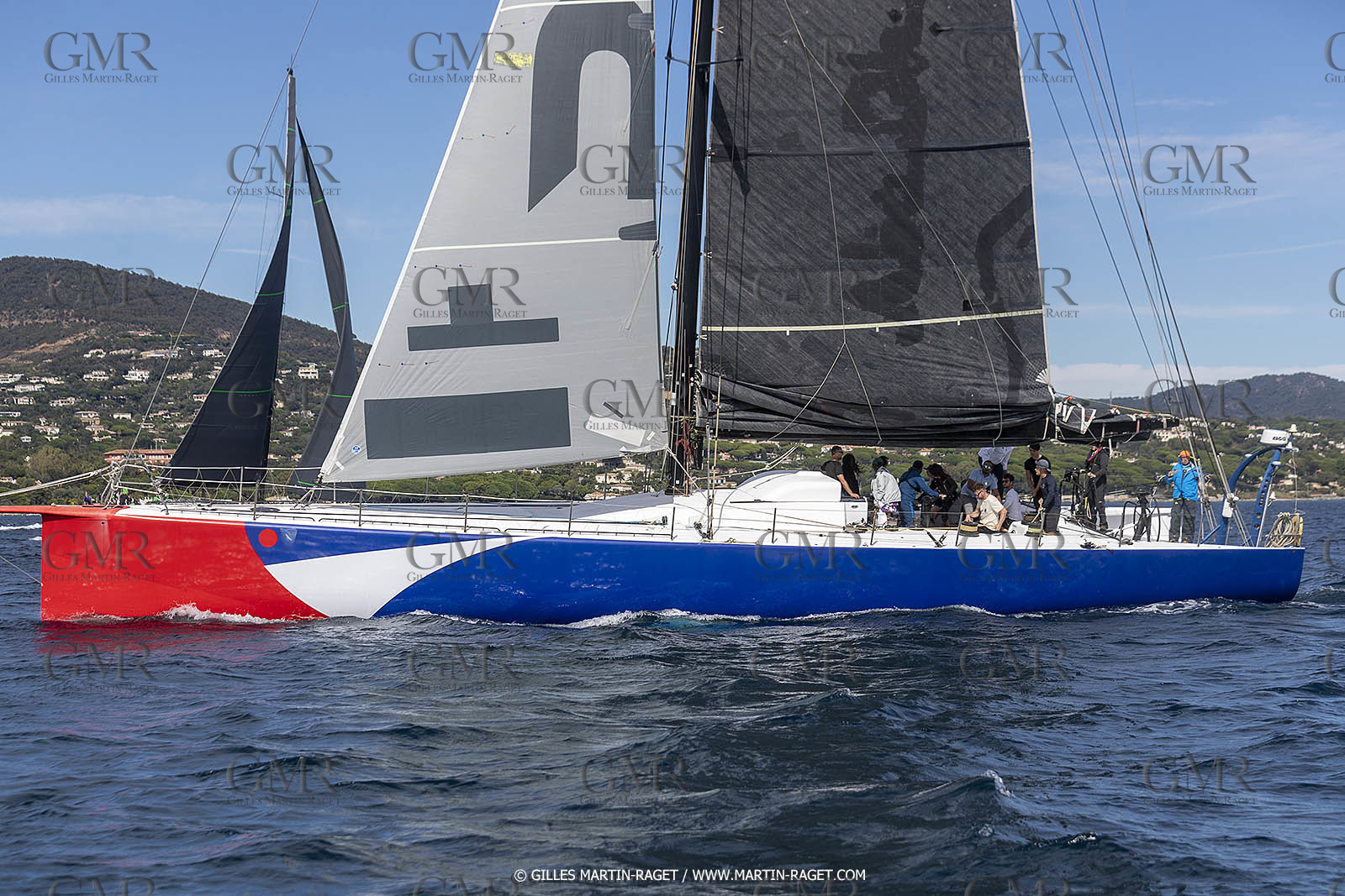 02 10 2022, Saint-Tropez (FRA,83), Voiles de Saint-Tropez 2022,  entraînement des maxis