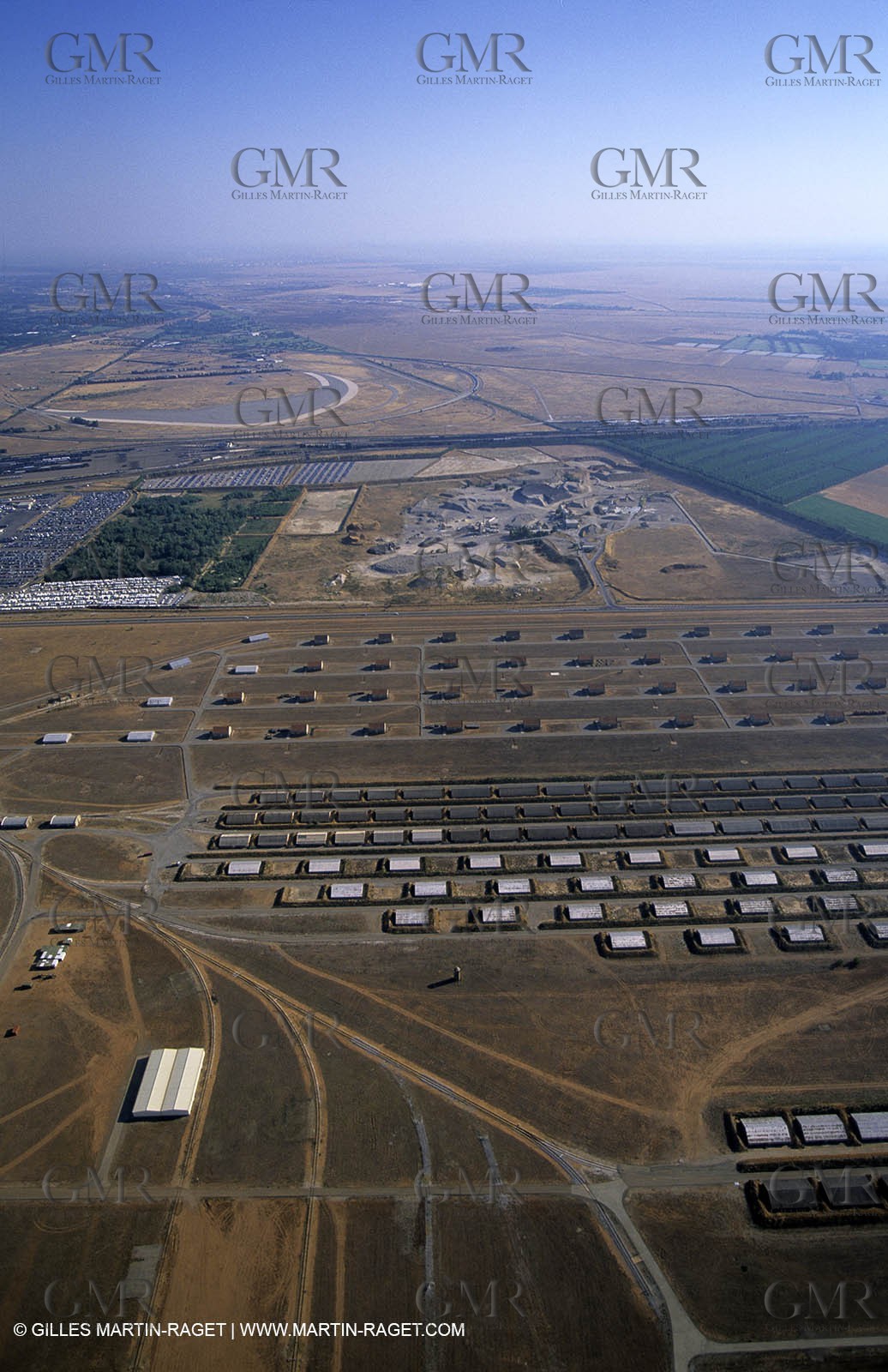 Miramas, military camp and car tyres testing race track