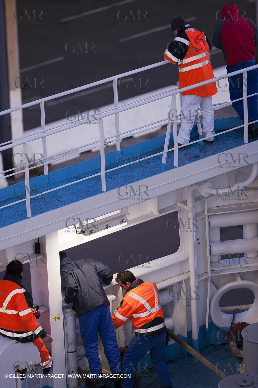 17 02 2012 - Marseille (FRA,13) - Arrivée dnas le port de marseille à bord du Piana (La méridionale)
