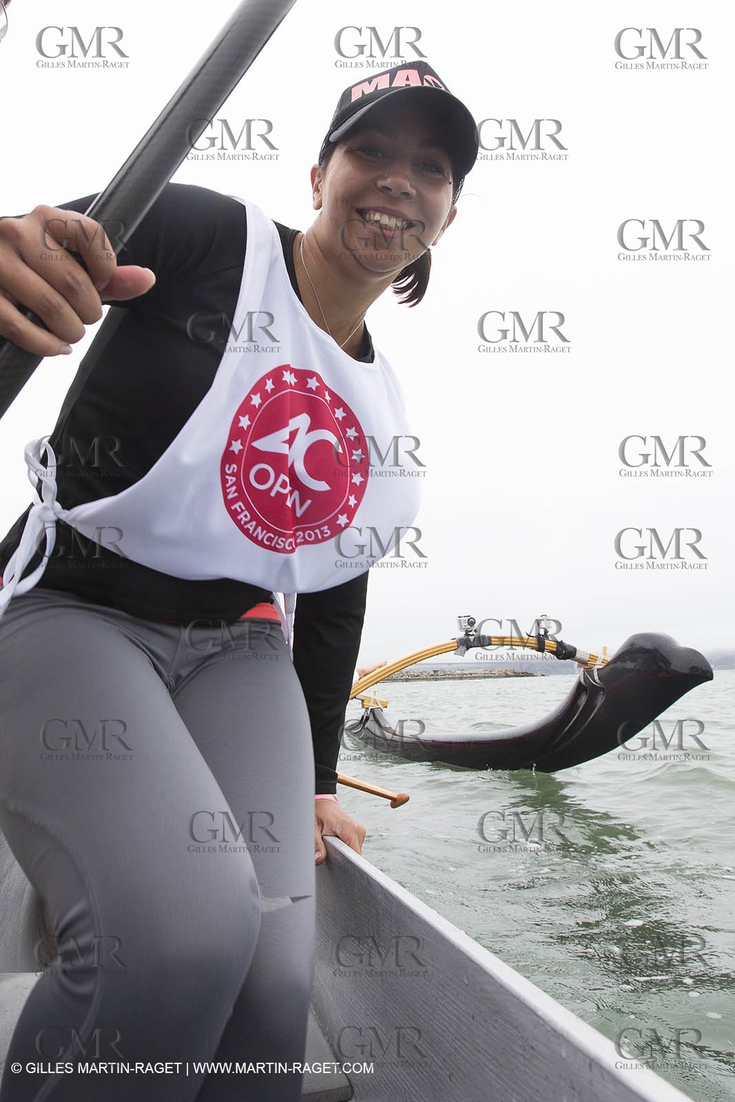 10 08 2013 - San Francisco (USA,CA) - 34th America's Cup - AC Open - Outrigger Canoe Races et Hula Danceperformance at Marina Green Village
