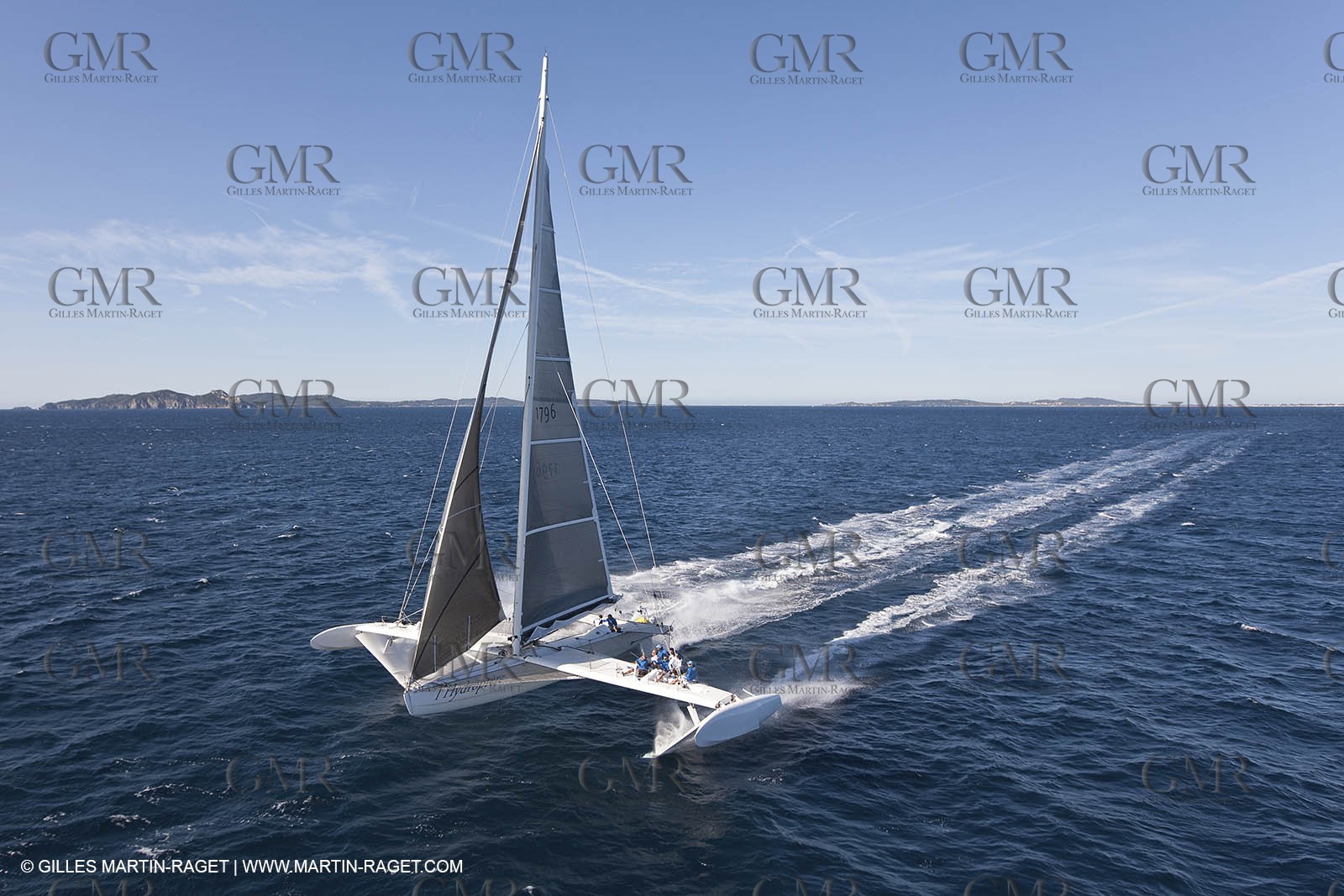 05 09 2009 - Hyères (FRA, 83) Hydroptère beat the overal sailing speed record with a run at 51,36 knts ( subjet to ratification by WSSRC)