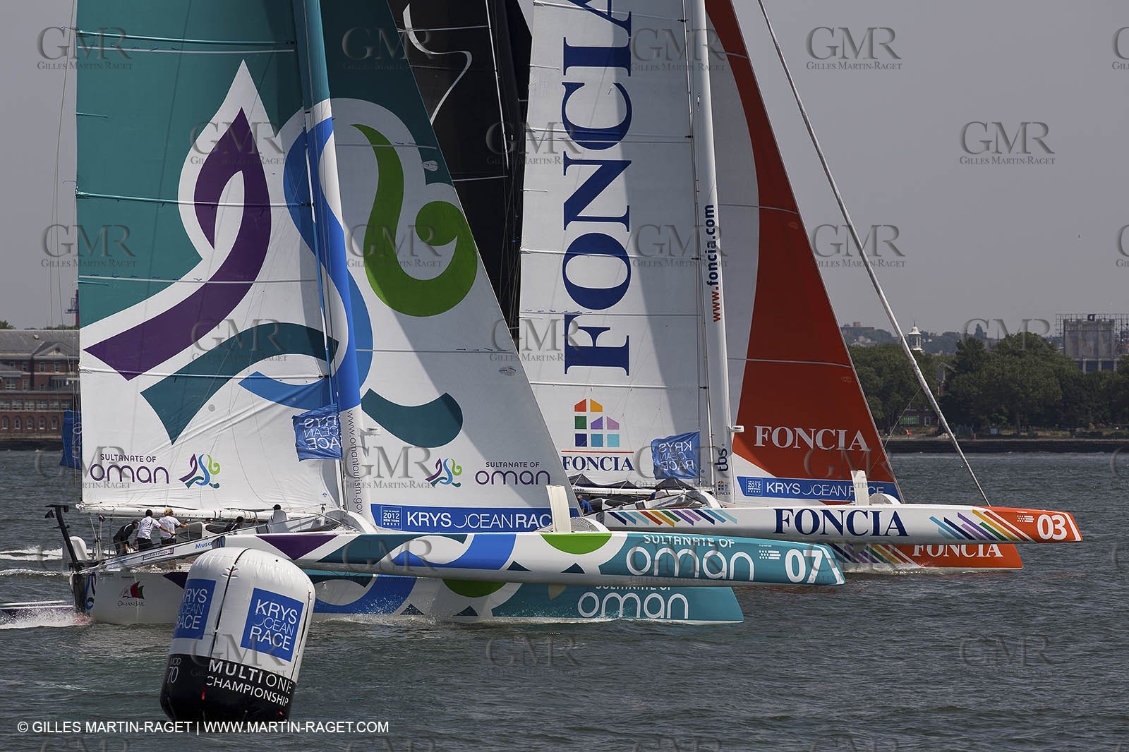 05 07 2012 - New York (USA) - Ocean Krys Race - Speed runs in fornt of NY city
