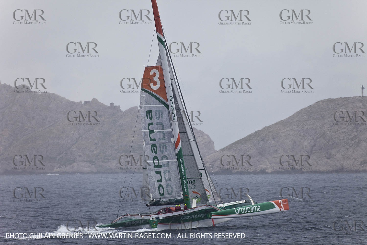 05 14 09 - Marseilles - Mediterranean Record - Groupama 3 - Franck Cammas - G Class - Start from Marseilles to Carthage (Tunisia)
