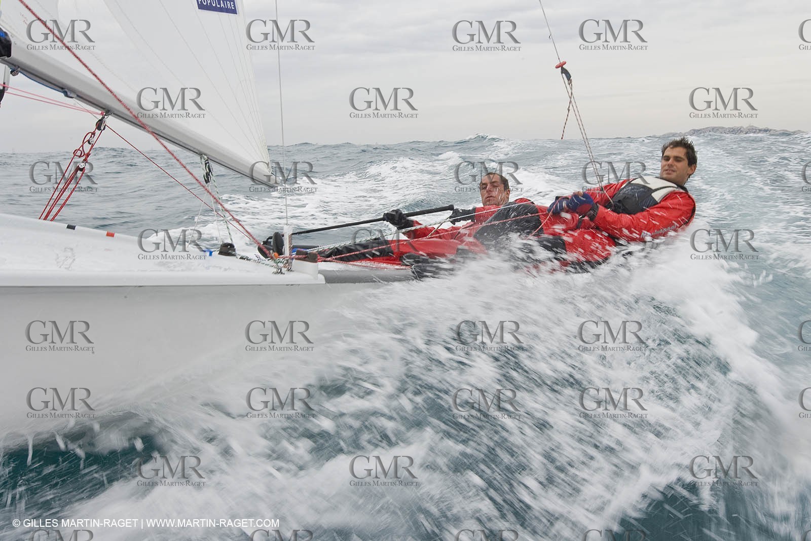 07 03 2008-Marseille (FRA, 13) Nicolas Charbonnier Olivier Bausset training