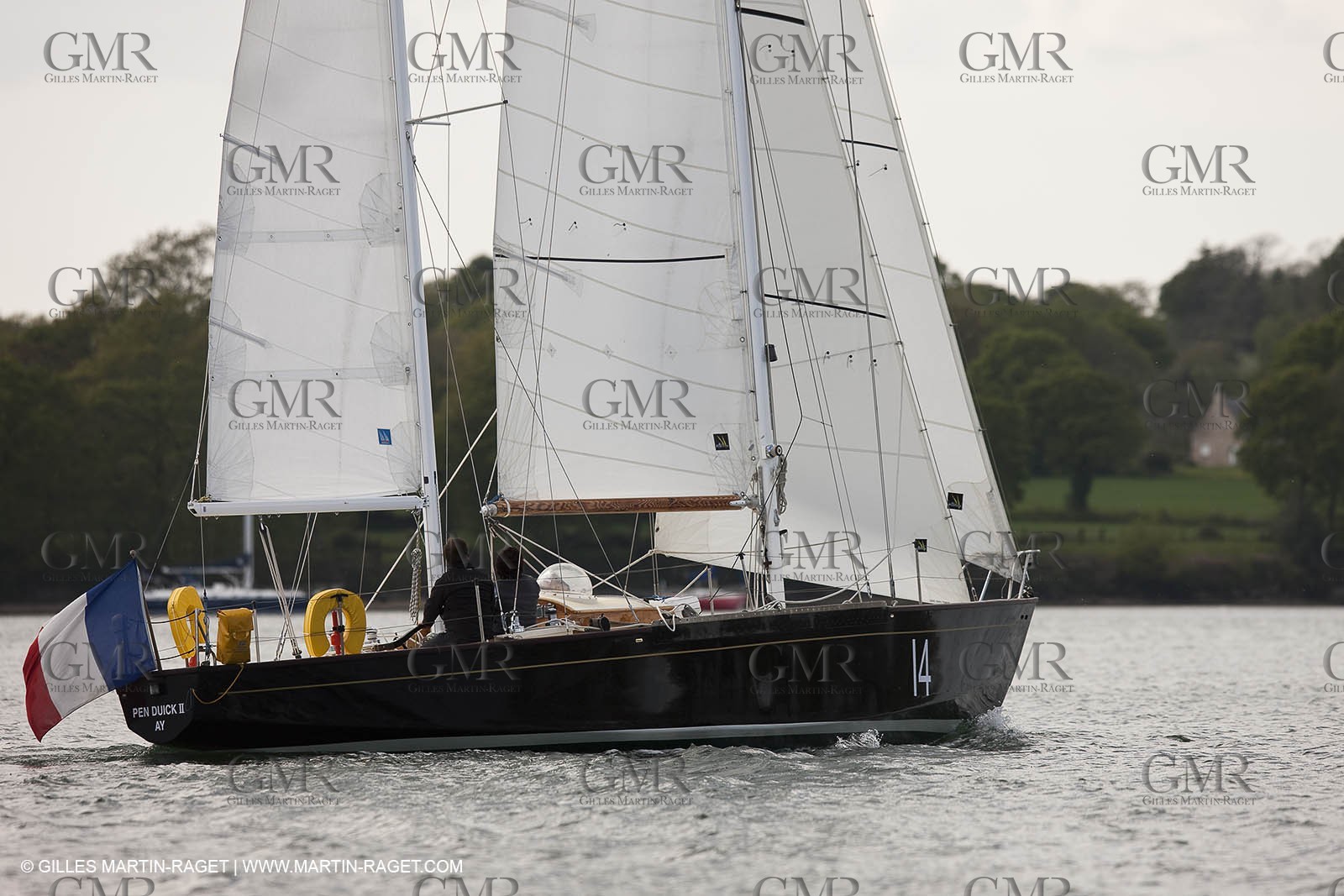 19 05 2010- Benodet (FRA,56)  -  Pen DuickII  sailing in Odet river