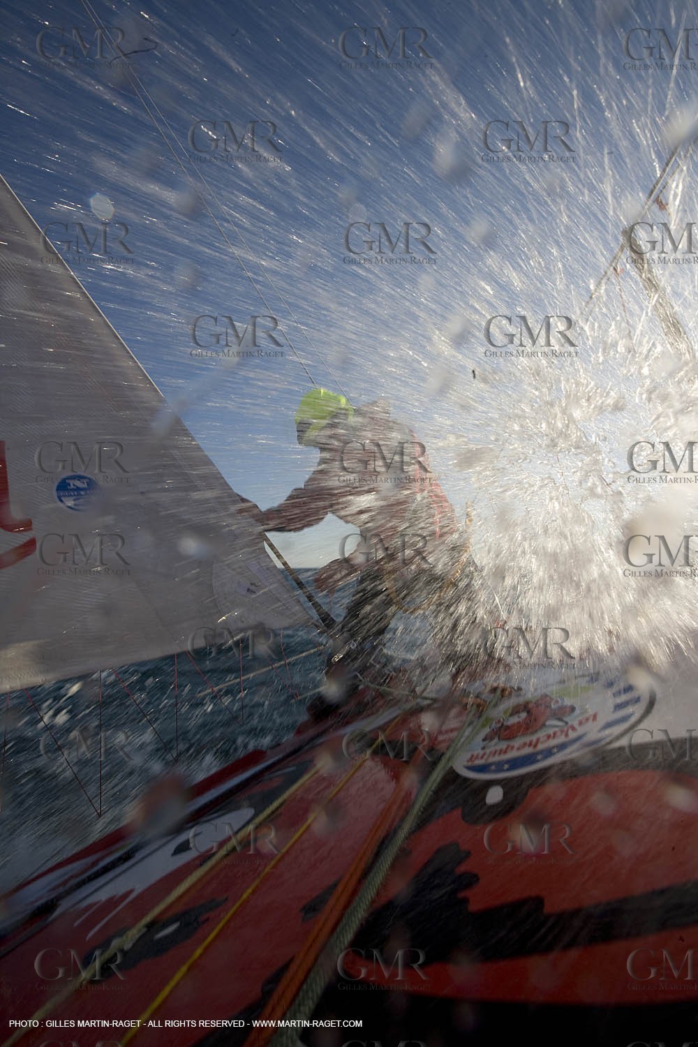 06 04 2008 - Port Camrgue (FRA, 30) onboard 60 ft Imoca Groupe Bel with Kito de Pavant