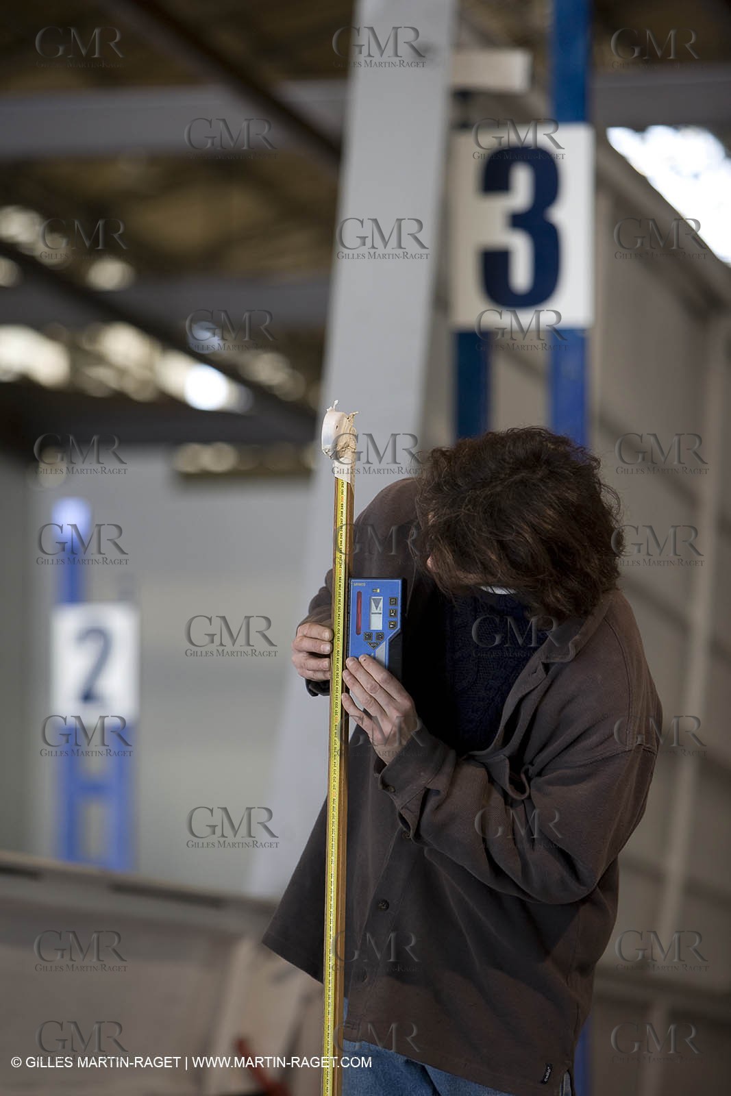 22 01 2008 - La Ciotat (FRA, 13) - Construction of cruising catamaran Nahema at H2X boatyard - Mould construction