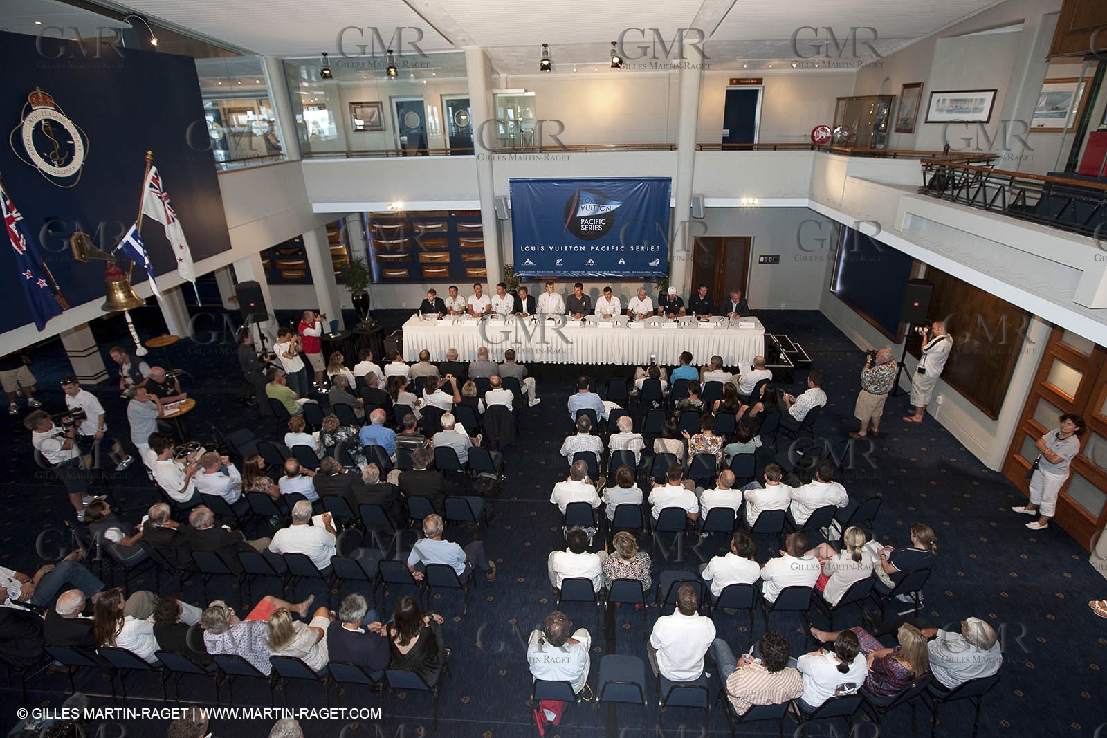 29 01 2009 - Auckland (NZL) -  Louis Vuitton Pacific Series -  - Opening Press Conference at the Royal New Zealand Yacht Squadron