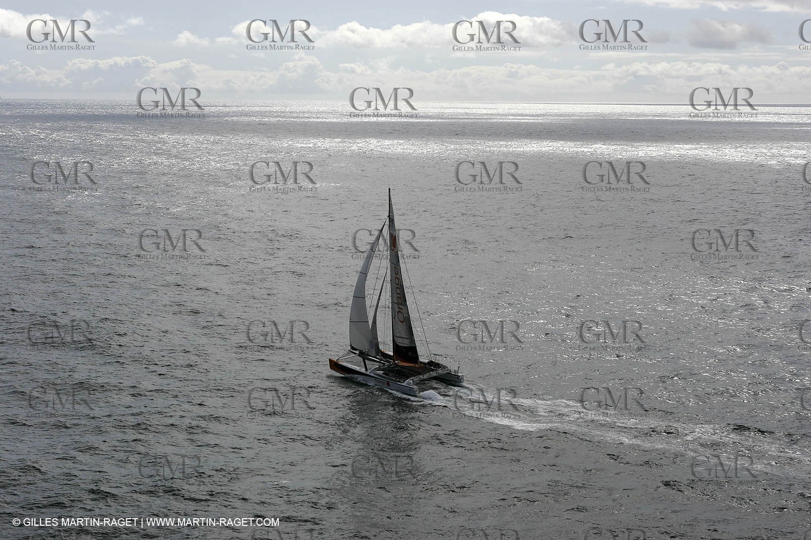 2004 Atlantic record attempt - Orange II at Land's End